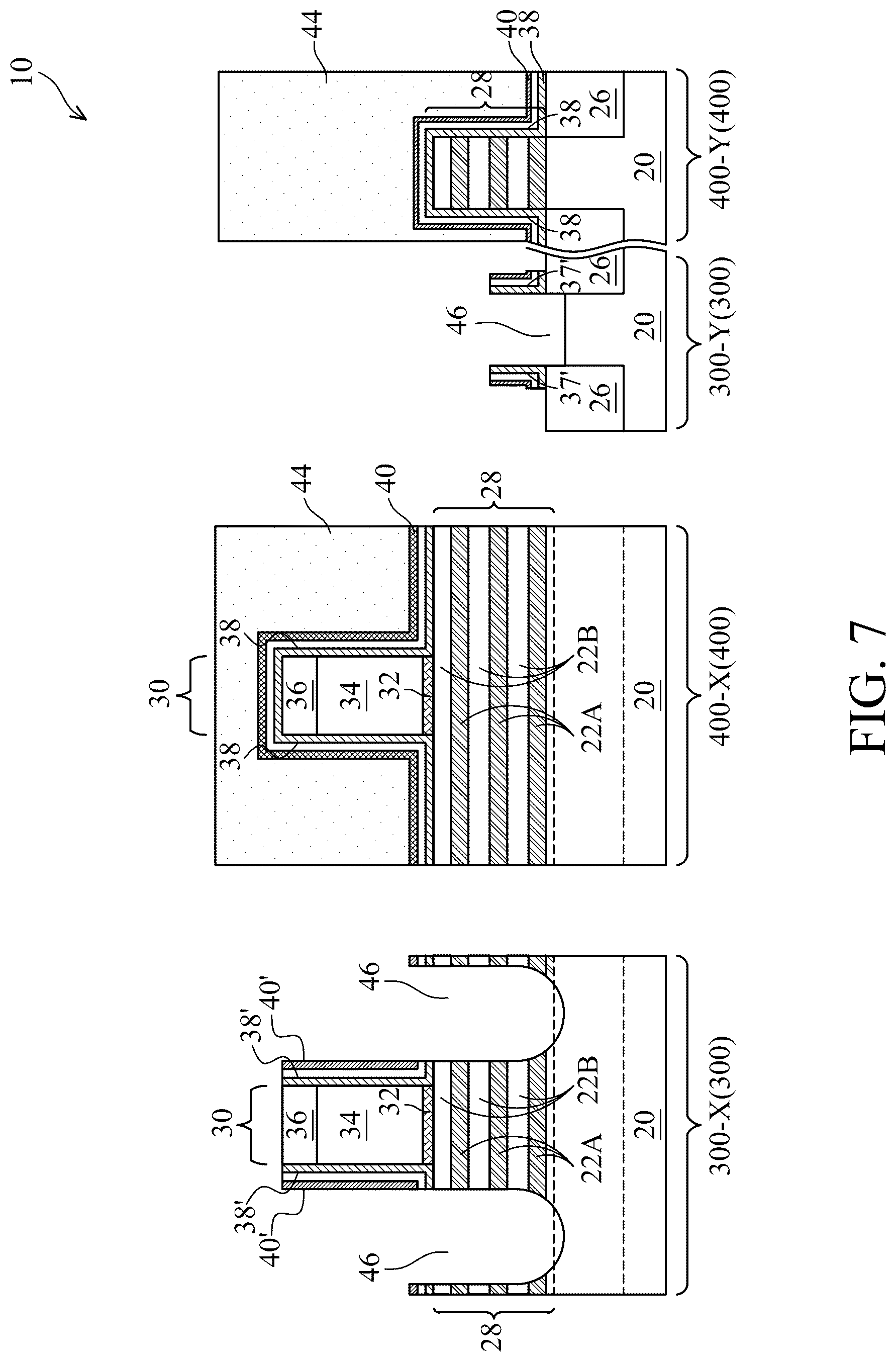 Patent US12328929 Figure 7 – Method of forming thin dummy sidewall spacers for transistors with reduced pitches