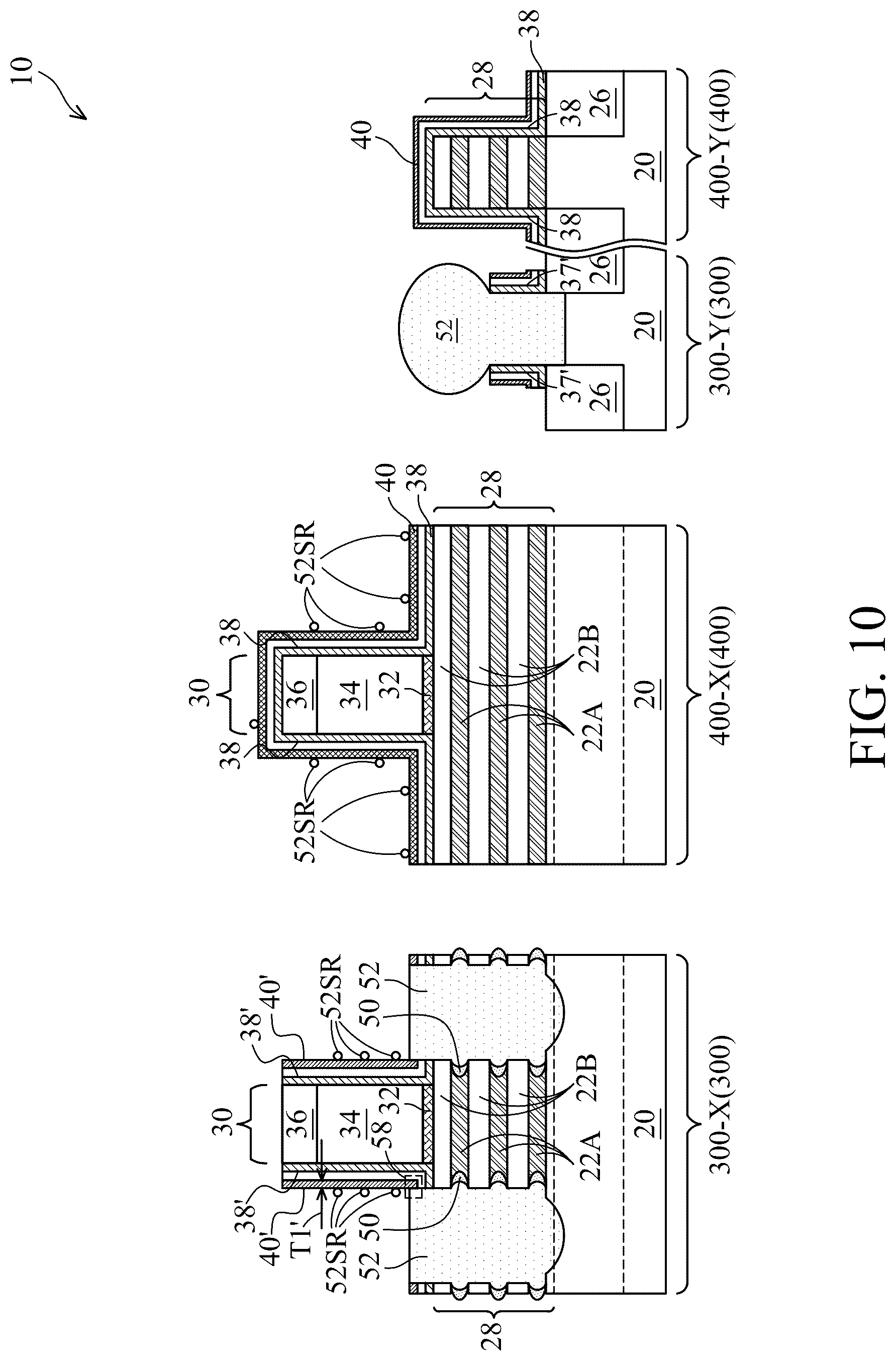 Patent US12328929 Figure 10 – Method of forming thin dummy sidewall spacers for transistors with reduced pitches