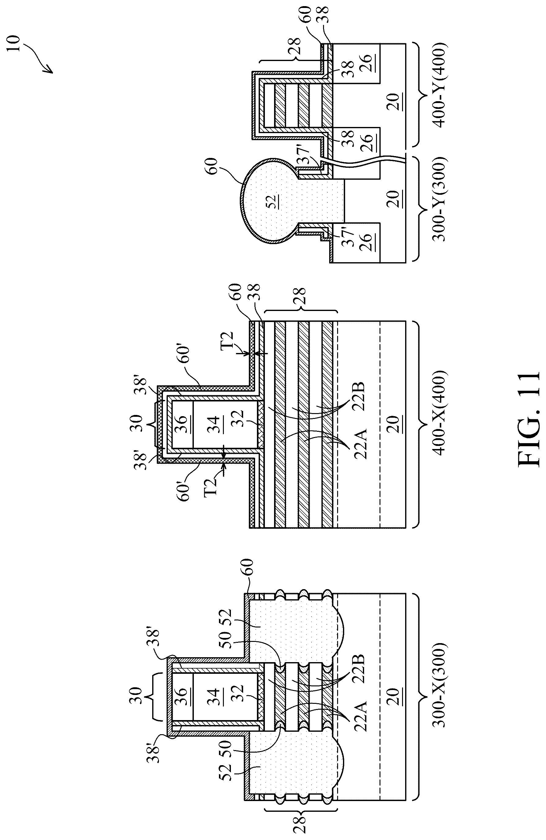 Patent US12328929 Figure 11 – Method of forming thin dummy sidewall spacers for transistors with reduced pitches