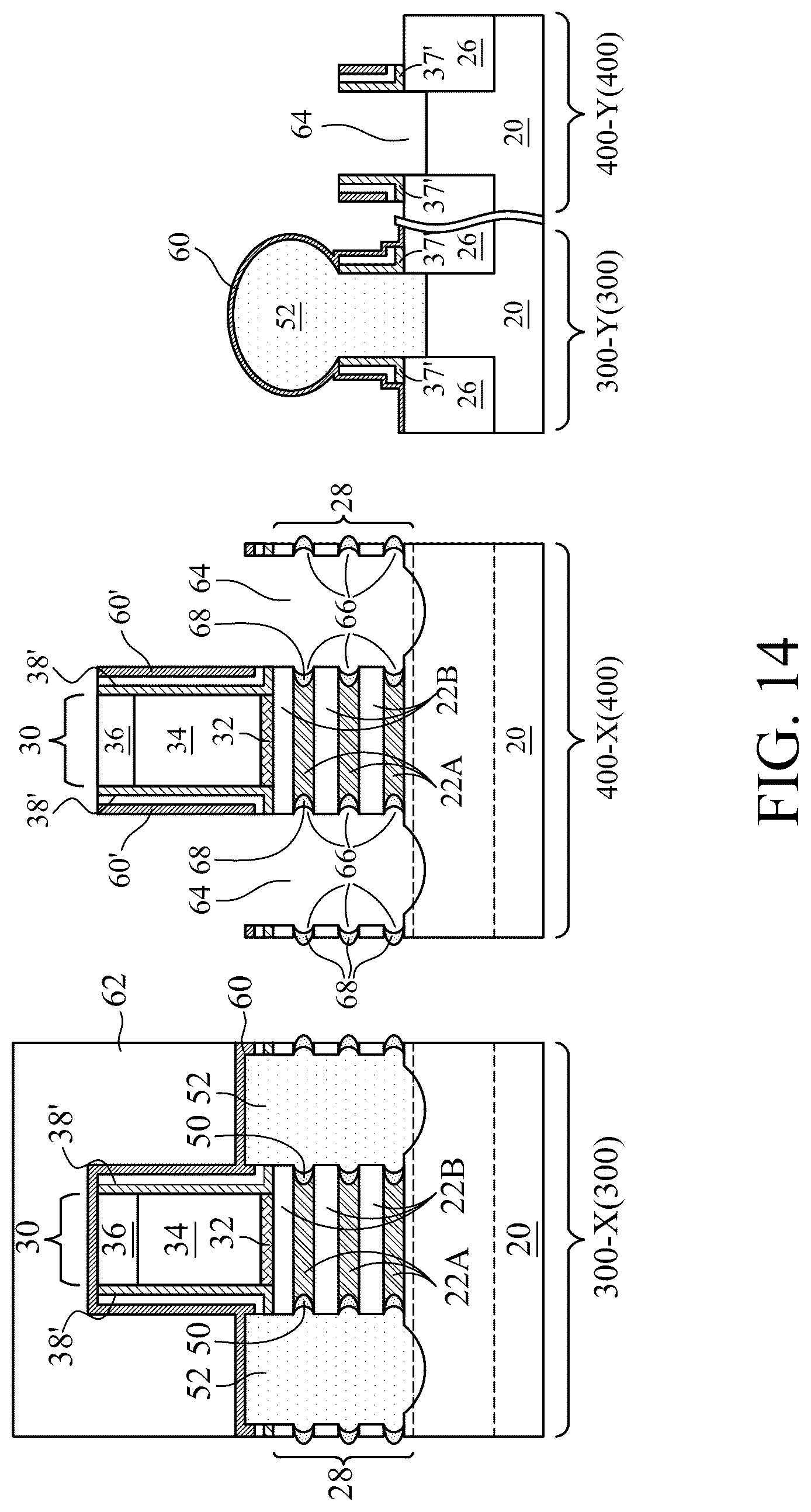 Patent US12328929 Figure 14 – Method of forming thin dummy sidewall spacers for transistors with reduced pitches