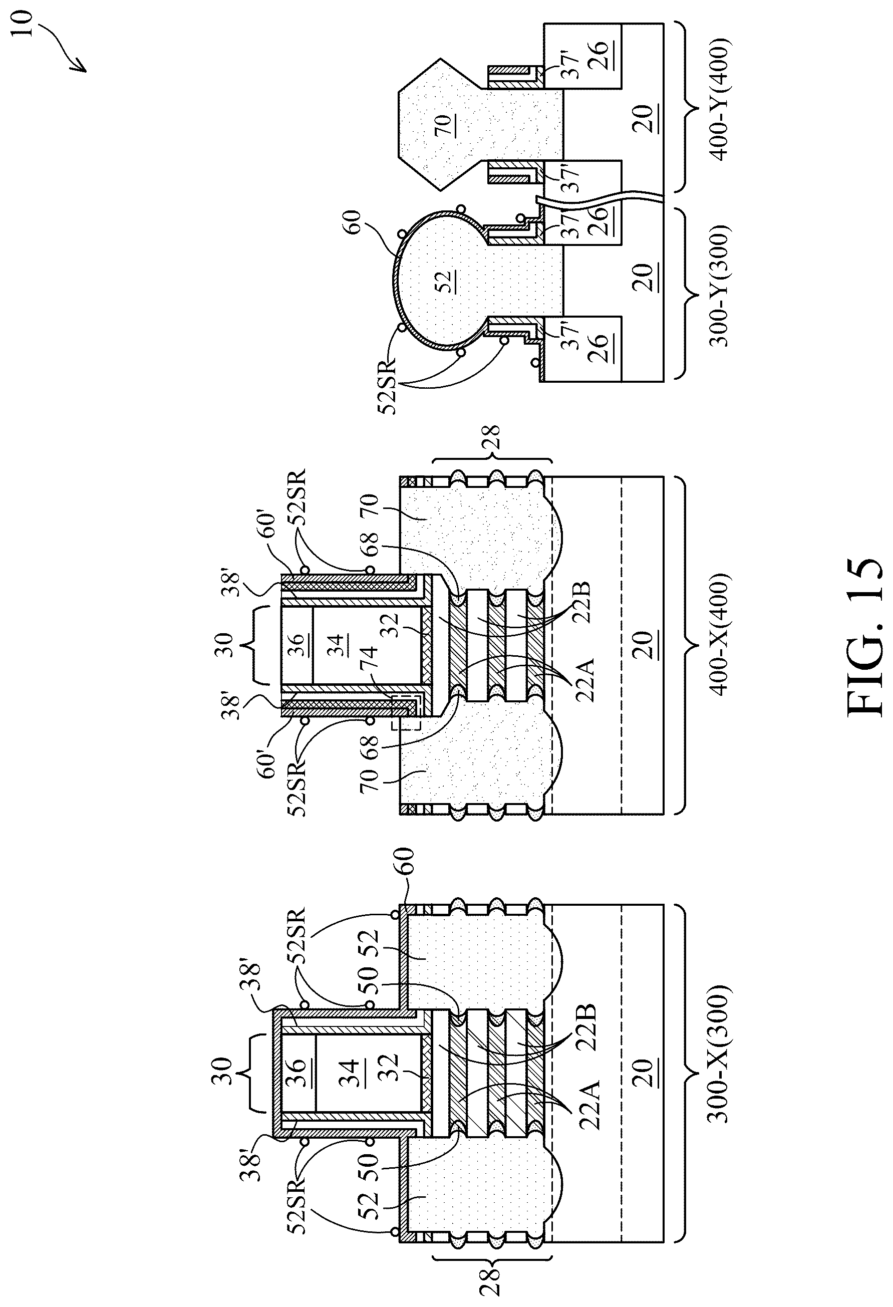 Patent US12328929 Figure 15 – Method of forming thin dummy sidewall spacers for transistors with reduced pitches