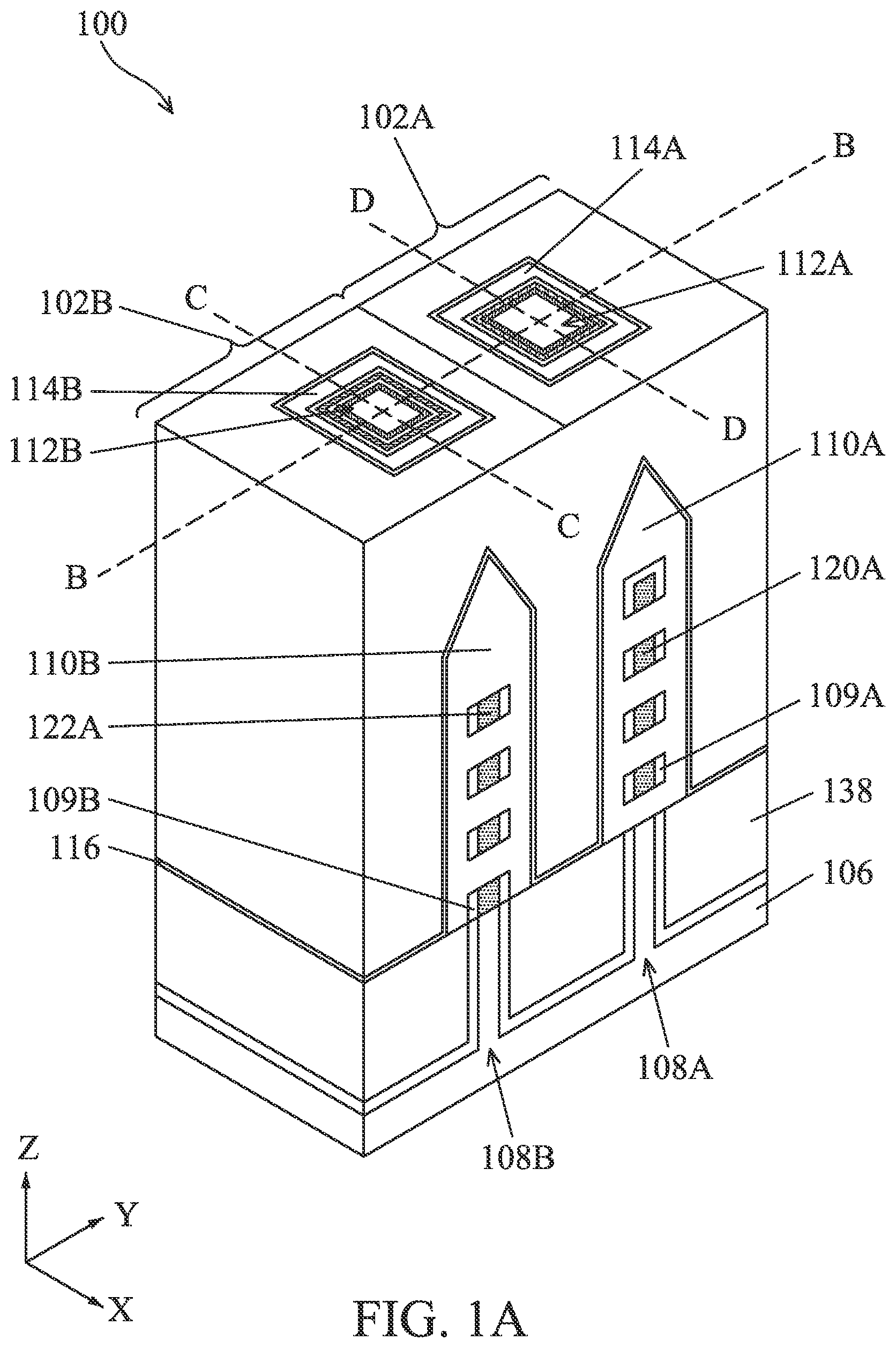 Patent US12328930 Figure 1 – Gate structures for semiconductor devices