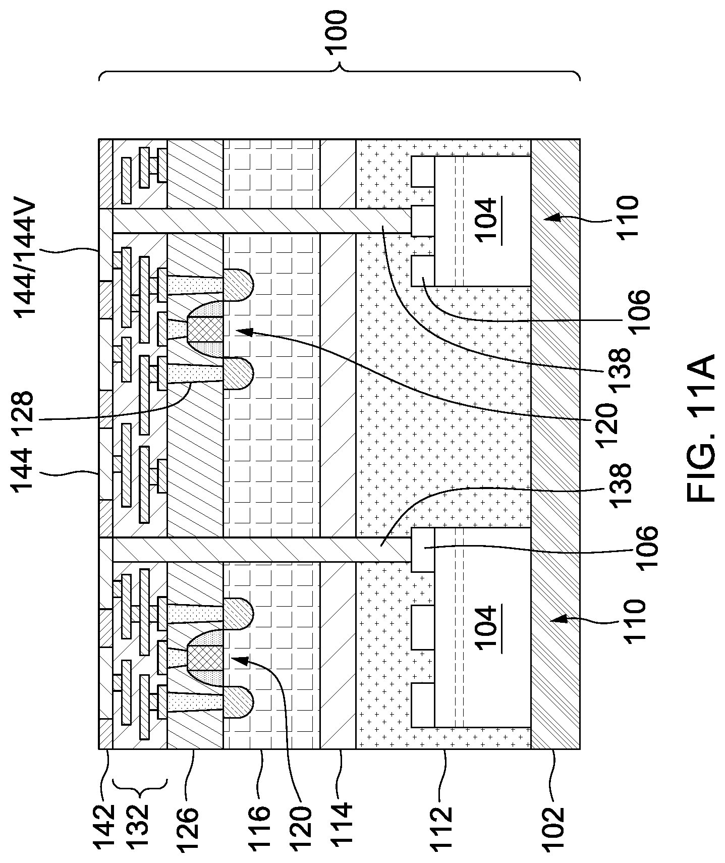 Patent US12328931 Figure 11 – Hybrid integrated circuit dies and methods of forming the same