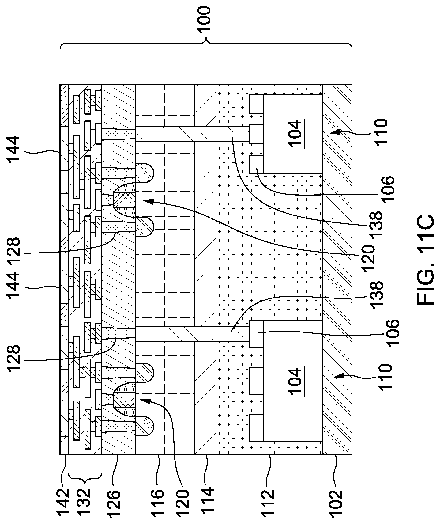 Patent US12328931 Figure 13 – Hybrid integrated circuit dies and methods of forming the same