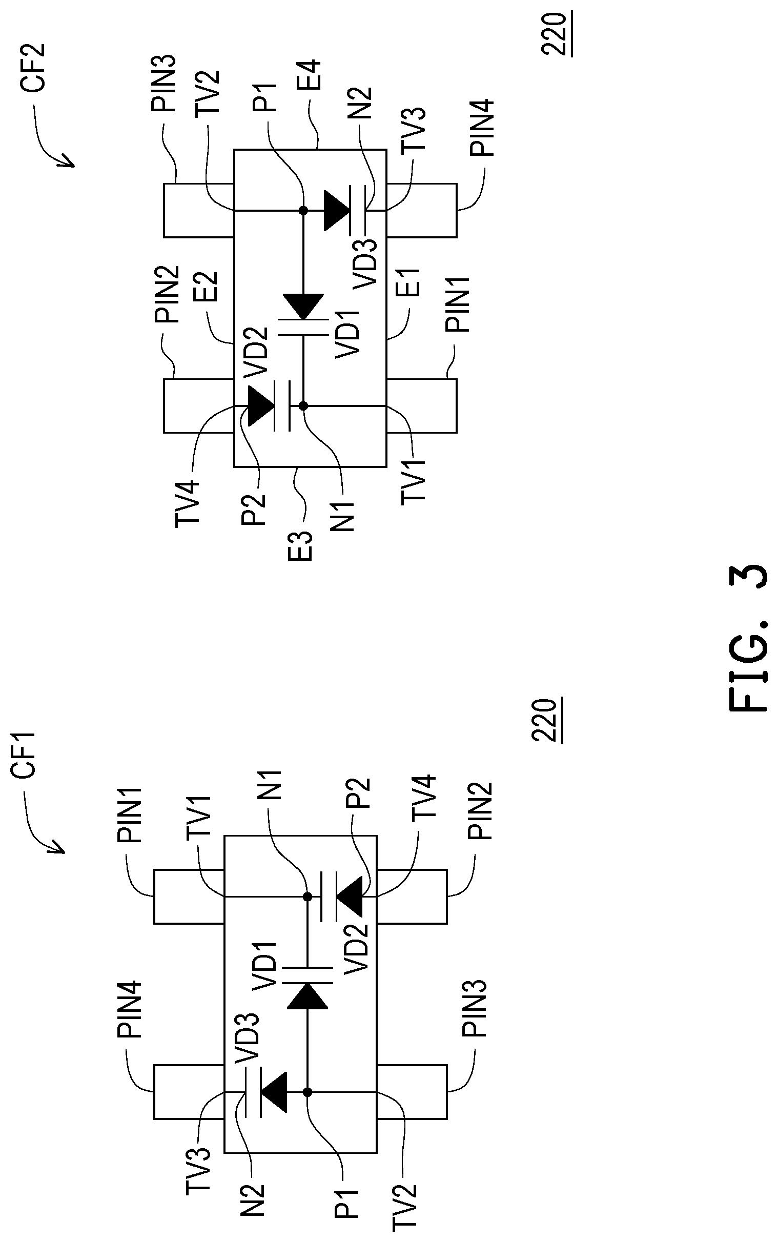 Patent US12328934 Figure 3 – Electronic device and diode