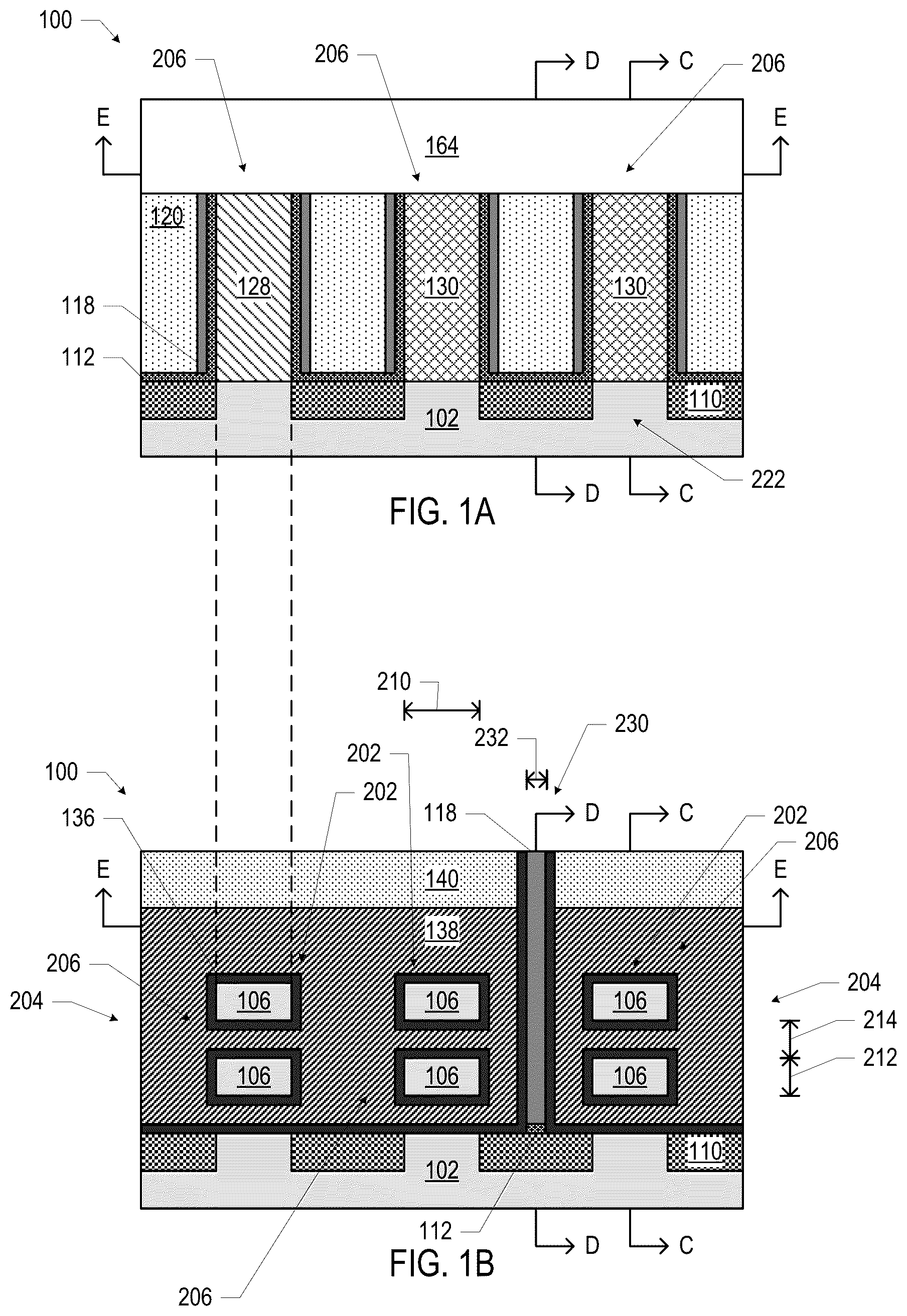 Patent US12328936 Figure 1 – Gate spacing in integrated circuit structures
