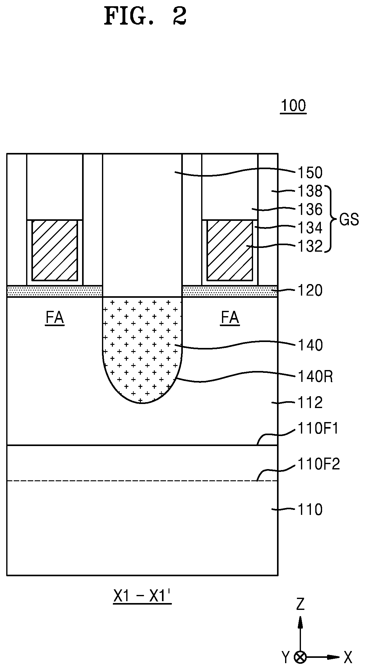 Patent US12328937 Figure 2 – Integrated circuit devices and methods of manufacturing the same