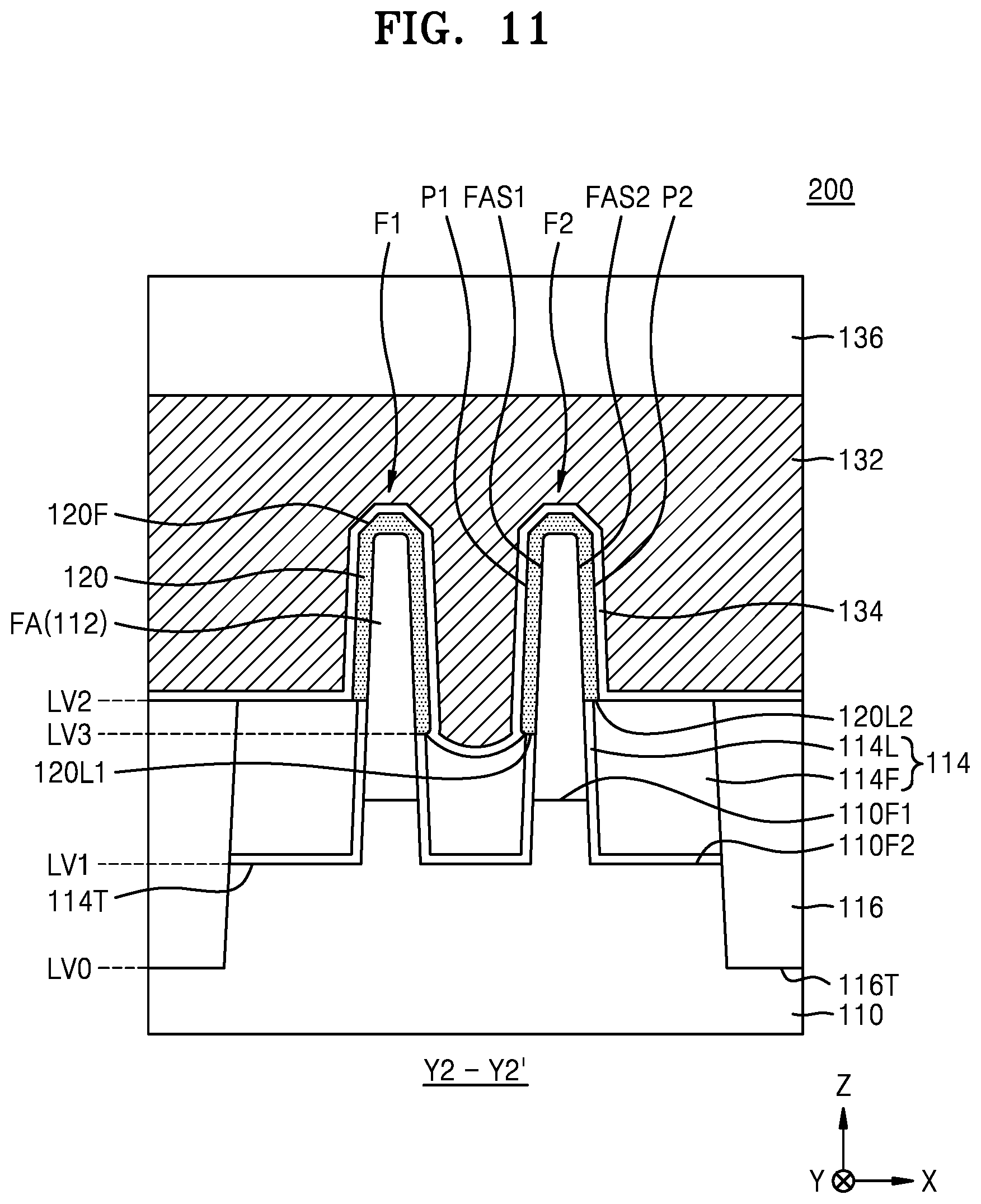 Patent US12328937 Figure 11 – Integrated circuit devices and methods of manufacturing the same