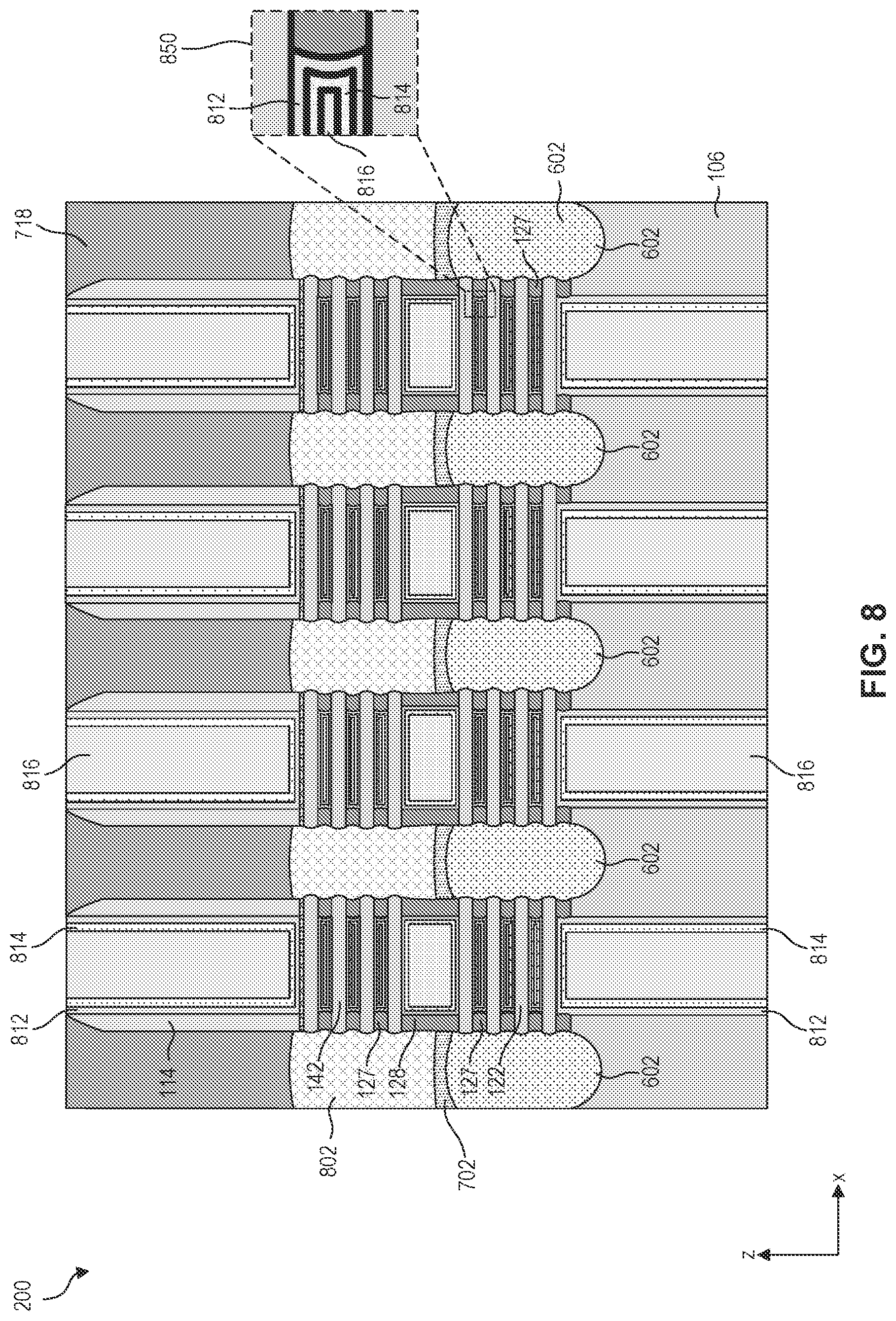 Patent US12328938 Figure 9 – Gate structures for stacked semiconductor devices
