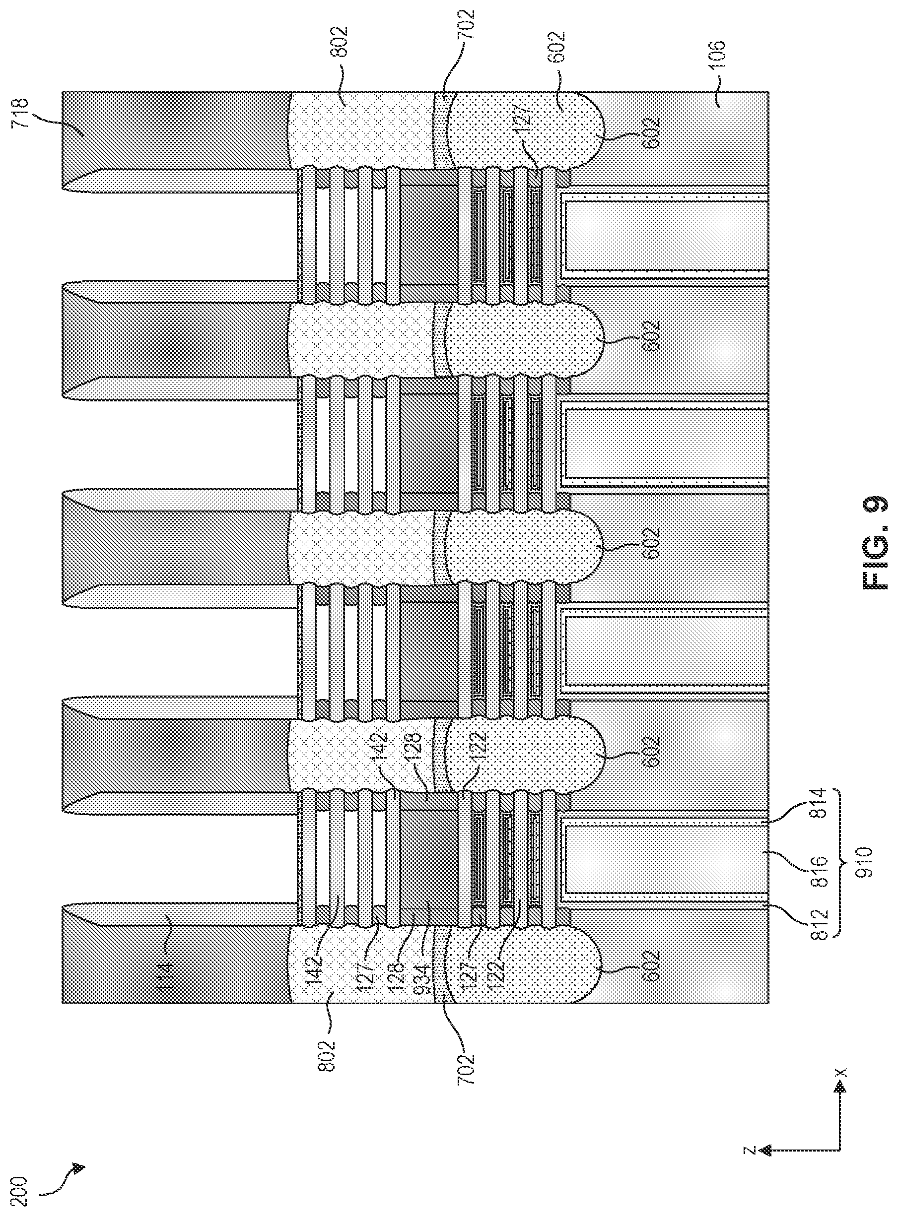Patent US12328938 Figure 10 – Gate structures for stacked semiconductor devices