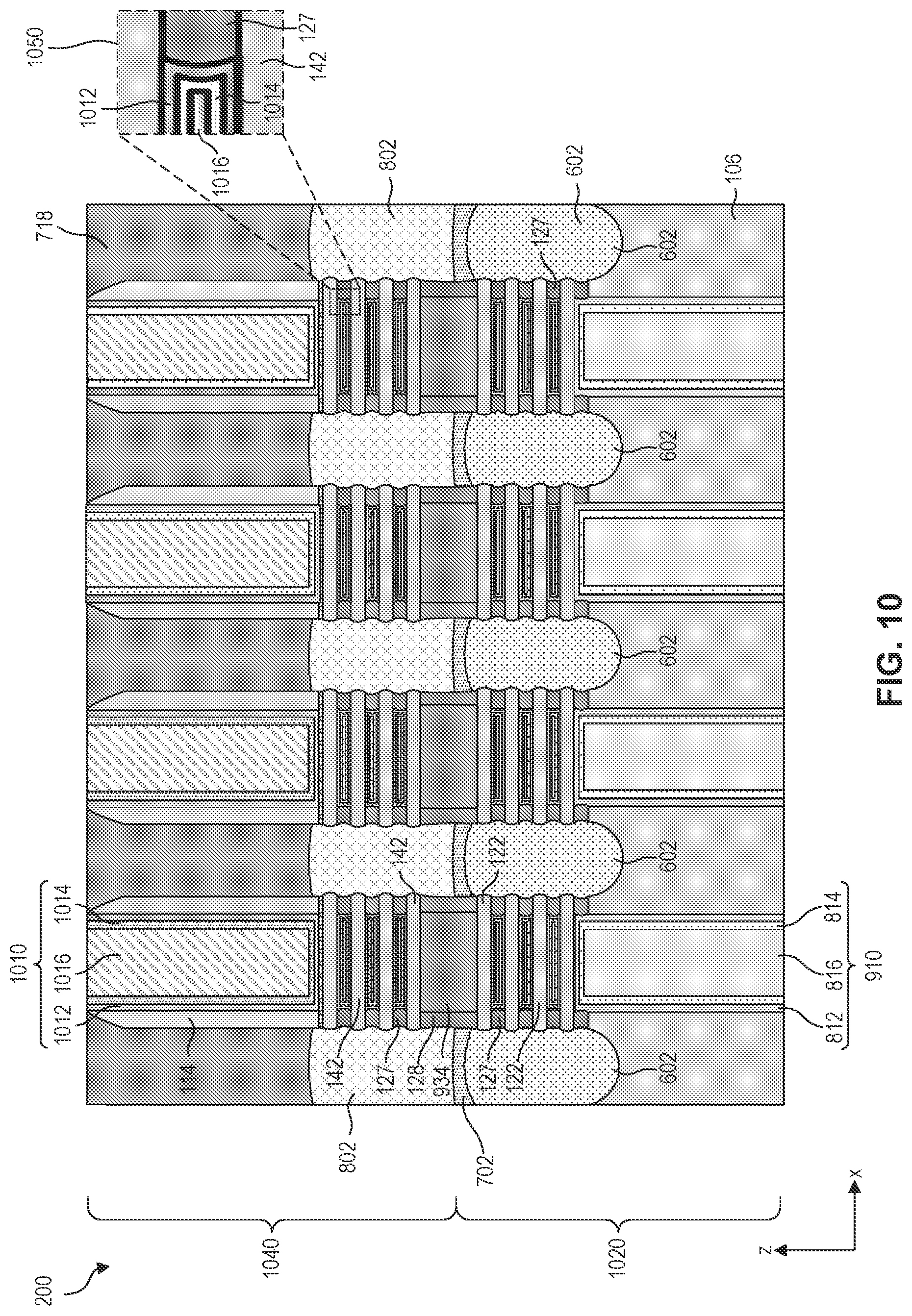 Patent US12328938 Figure 11 – Gate structures for stacked semiconductor devices