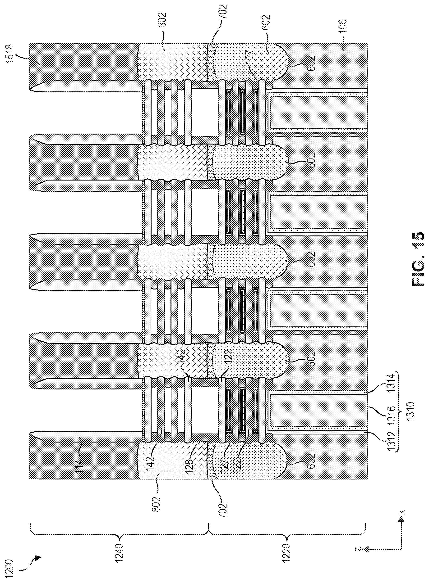 Patent US12328938 Figure 16 – Gate structures for stacked semiconductor devices