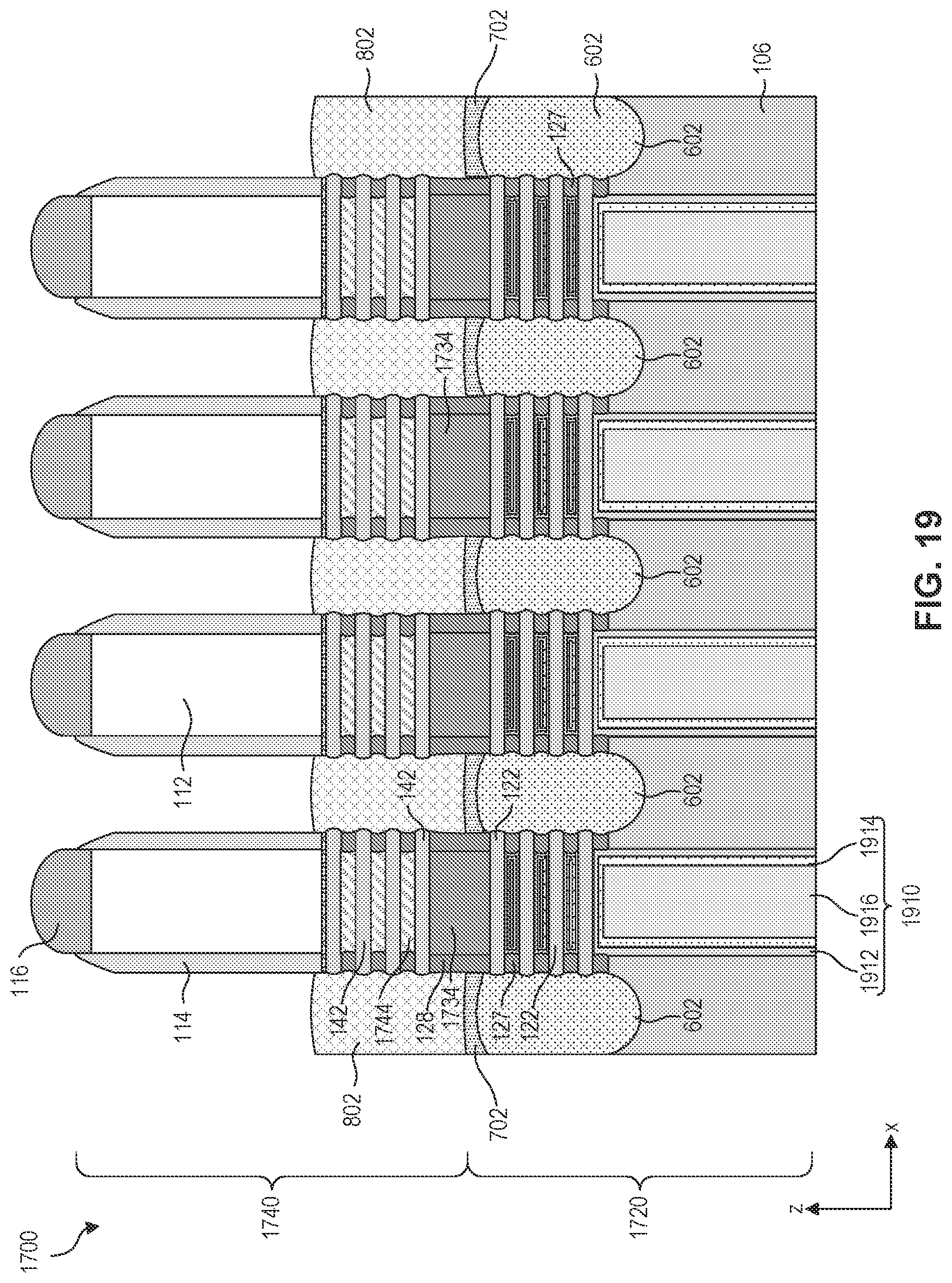 Patent US12328938 Figure 20 – Gate structures for stacked semiconductor devices