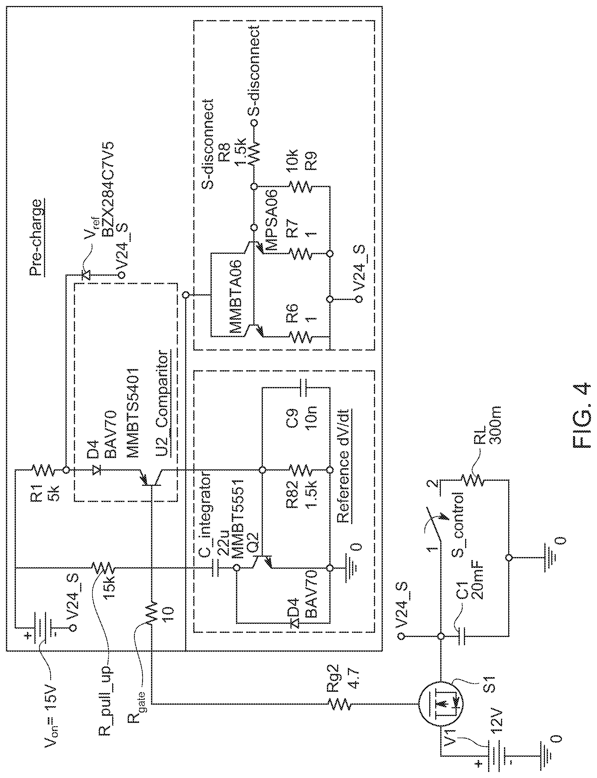 Patent US12328949 Figure 4 – Large capacitor pre-charge method and circuit