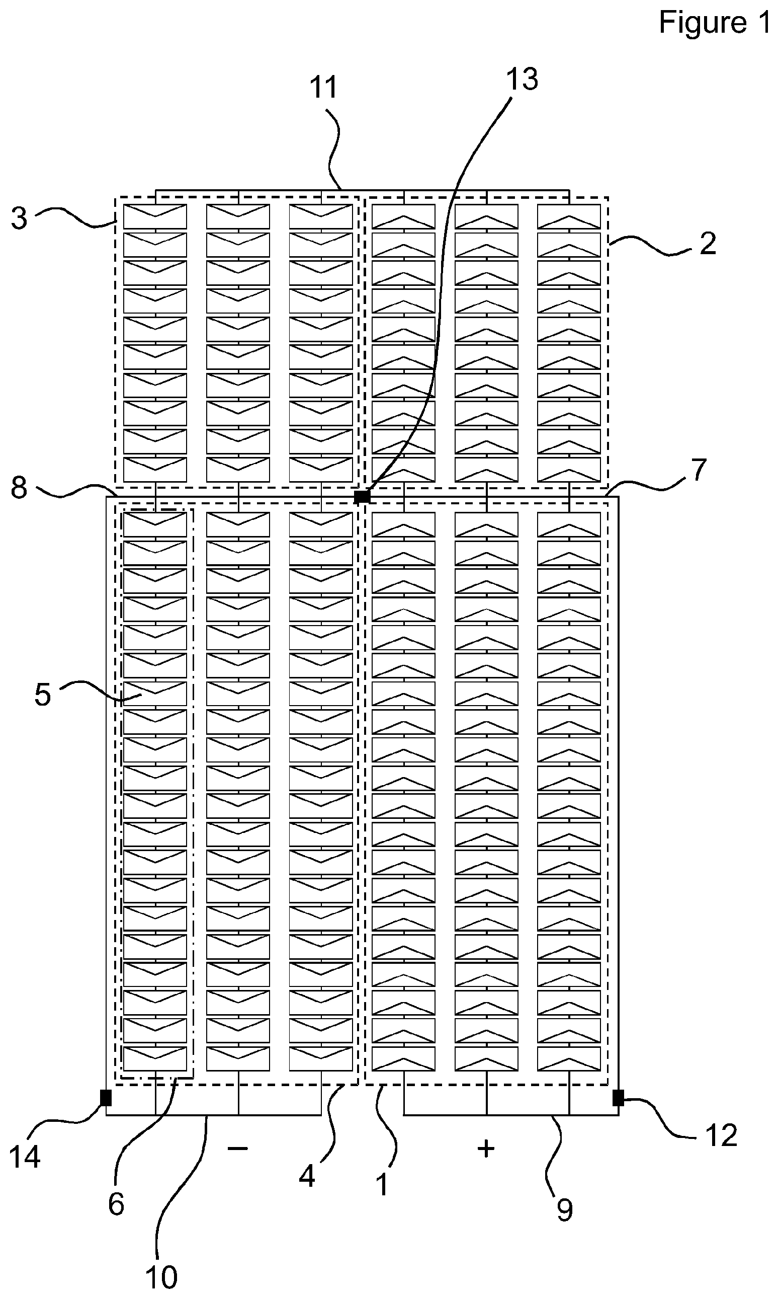 Patent US12328953 Figure 1 – Solar cell module