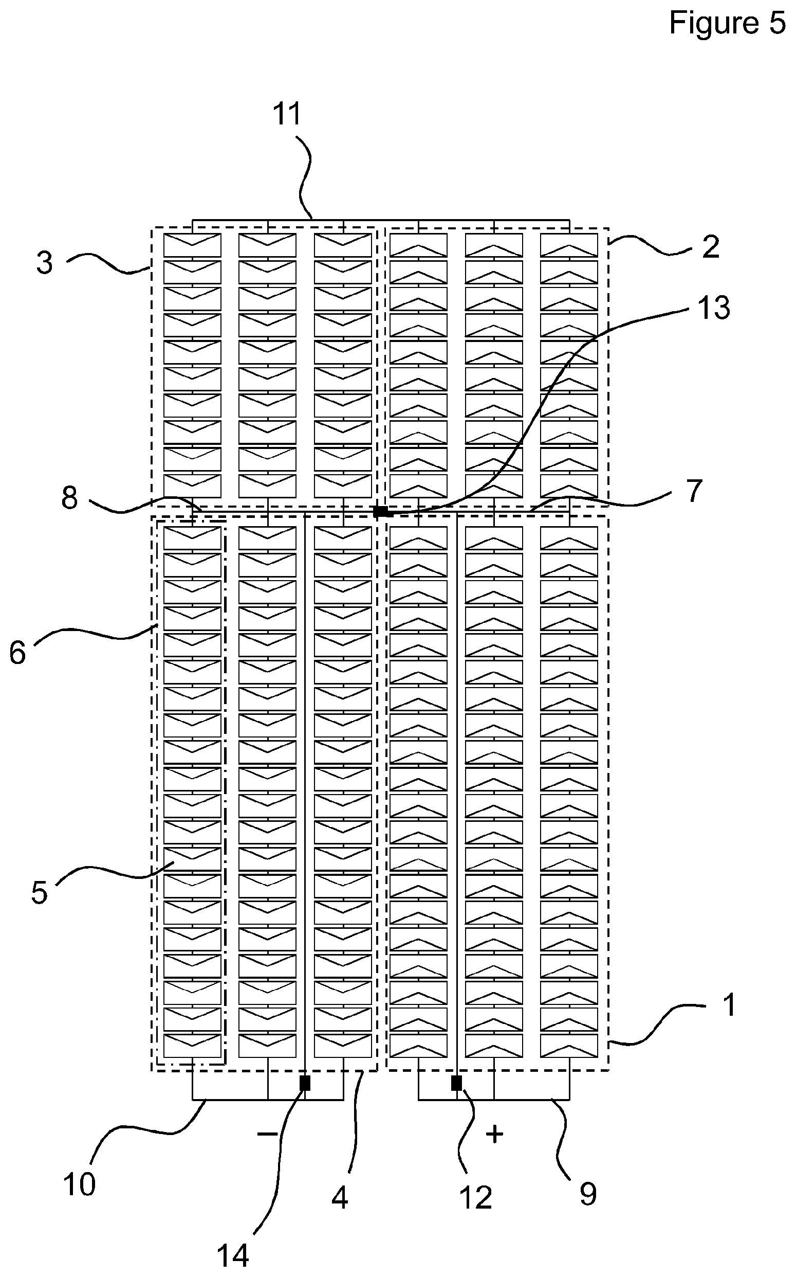 Patent US12328953 Figure 5 – Solar cell module