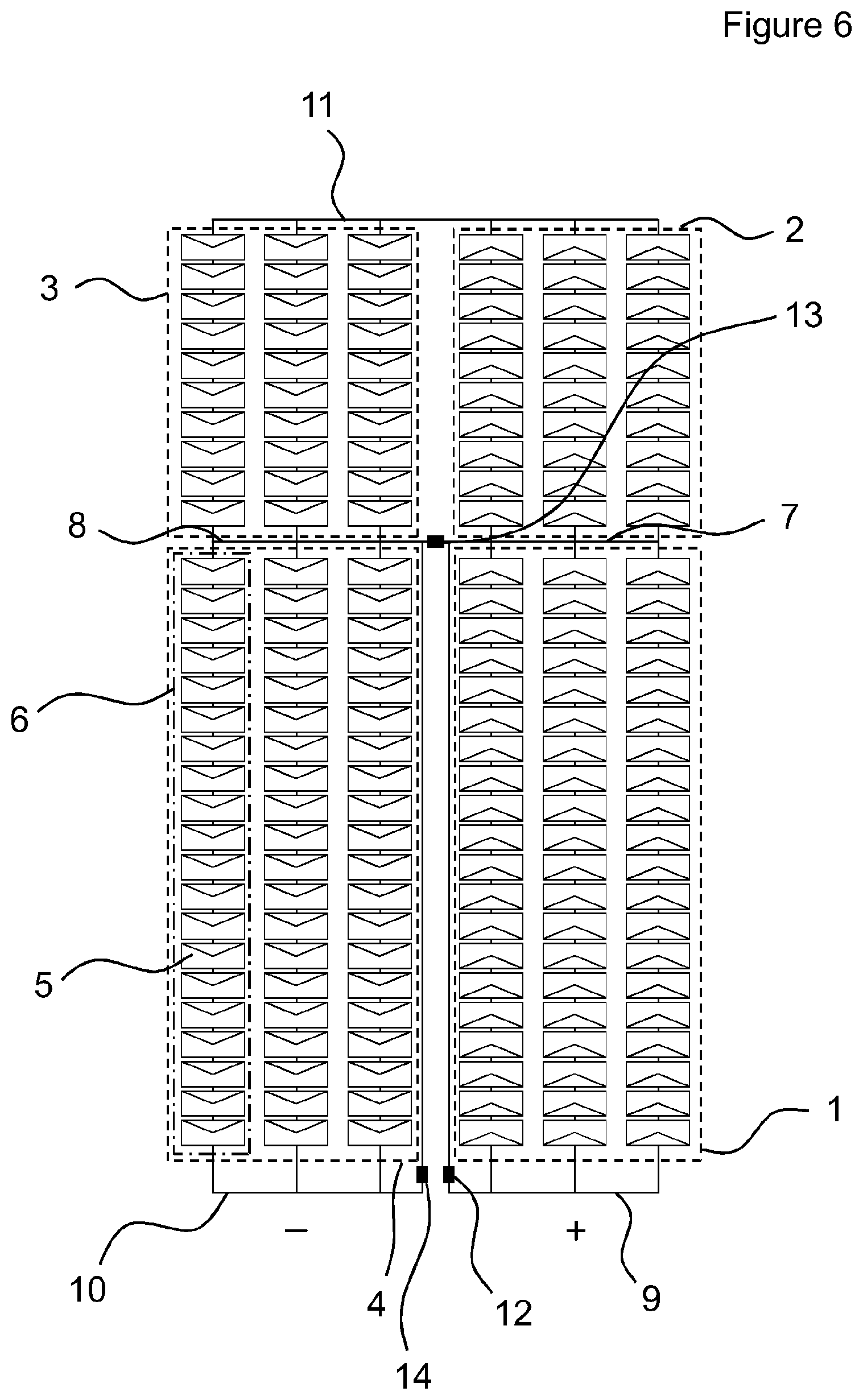 Patent US12328953 Figure 6 – Solar cell module