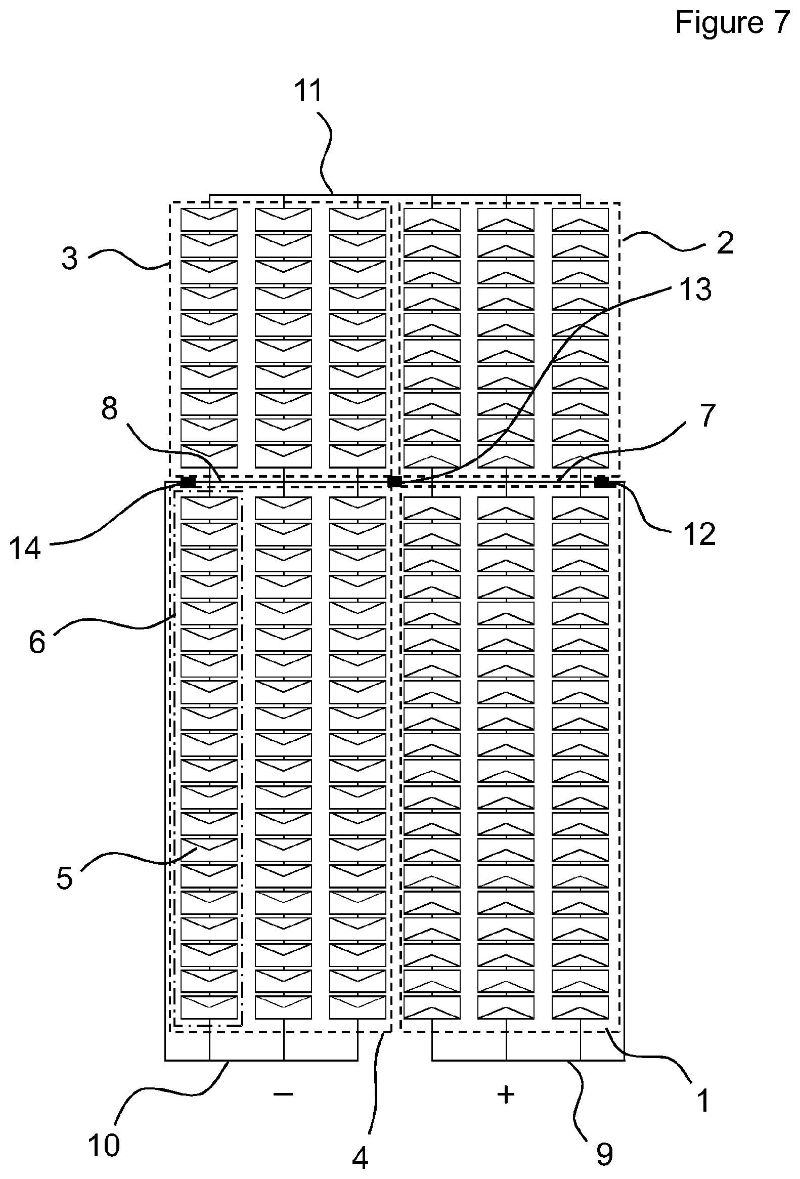 Patent US12328953 Figure 7 – Solar cell module