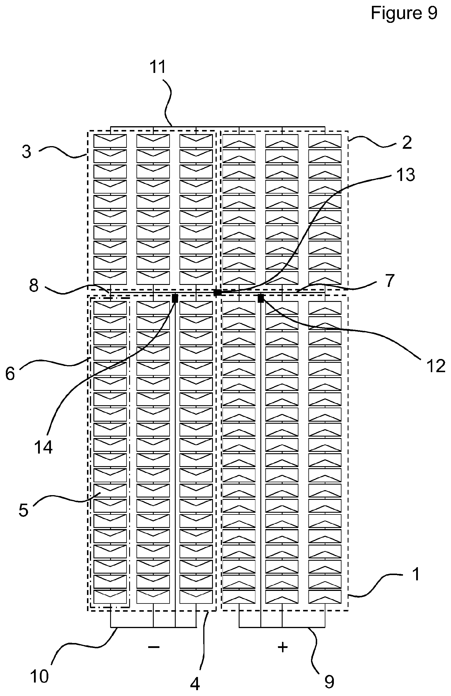 Patent US12328953 Figure 9 – Solar cell module
