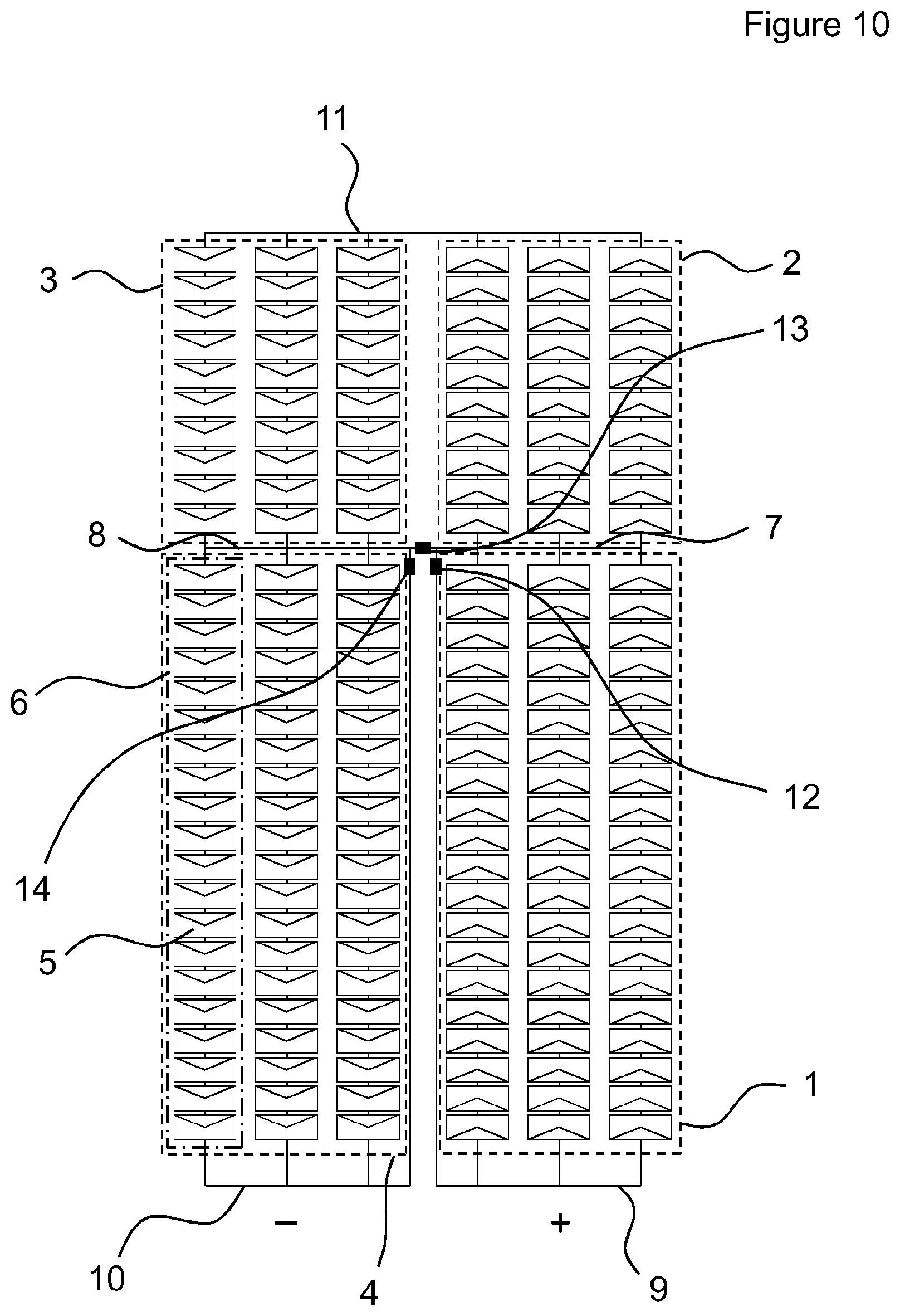 Patent US12328953 Figure 10 – Solar cell module