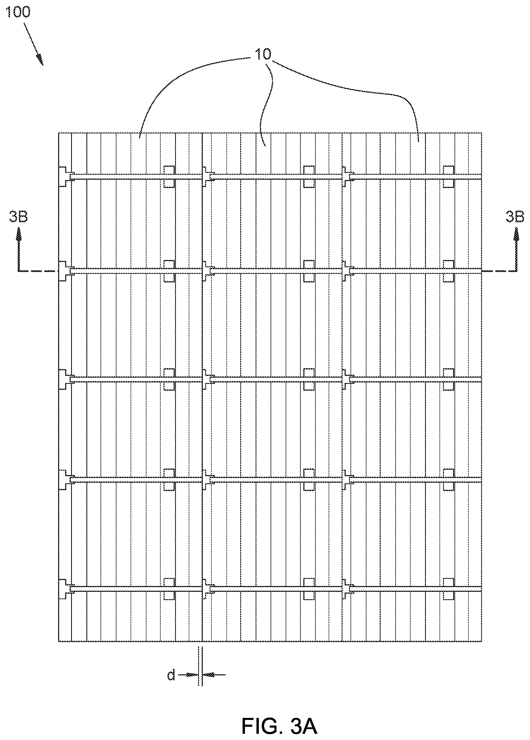 Patent US12328954 Figure 3 – Shingled solar module with ribbon interconnect