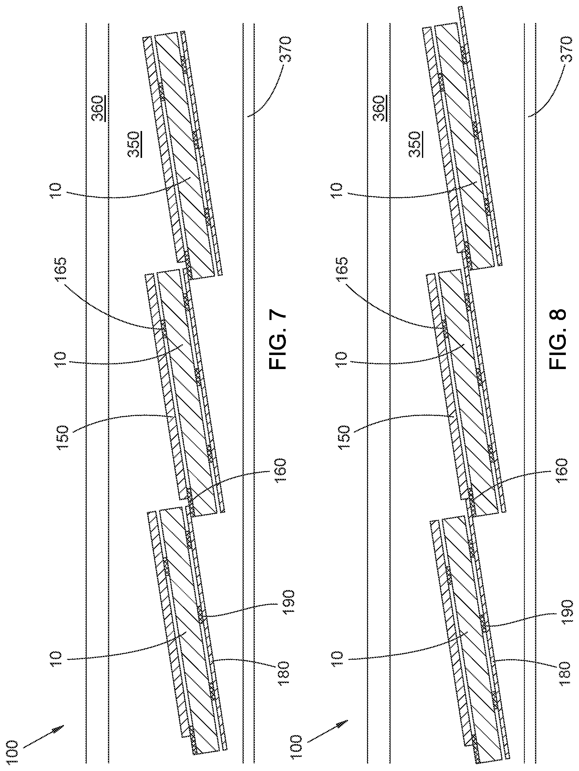 Patent US12328954 Figure 10 – Shingled solar module with ribbon interconnect