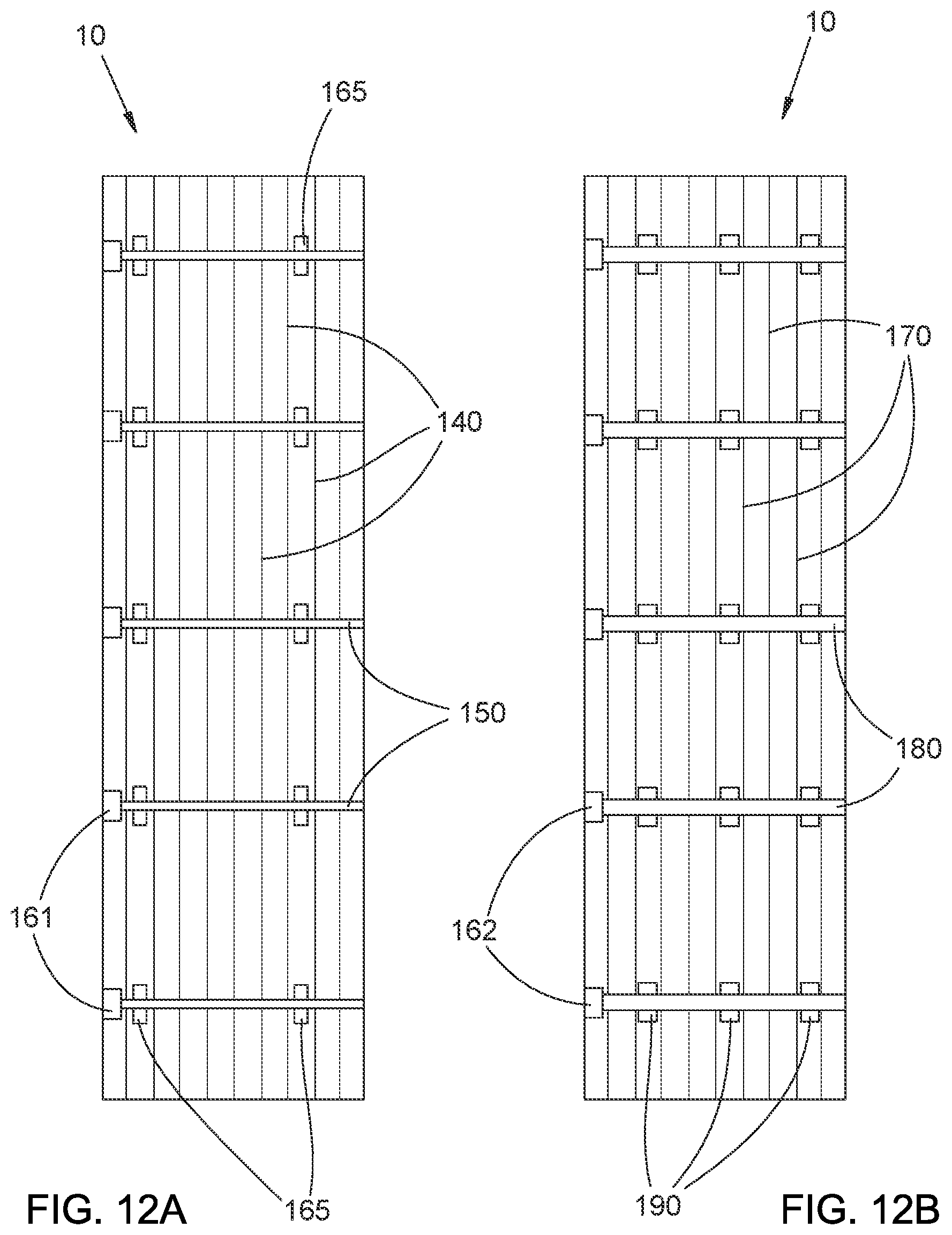 Patent US12328954 Figure 12 – Shingled solar module with ribbon interconnect