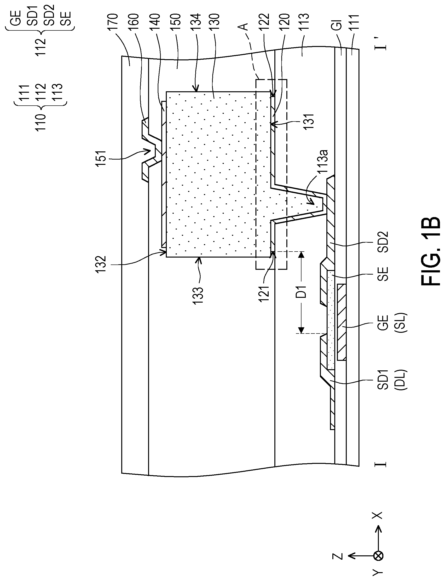 Patent US12328957 Figure 2 – Sensing device and manufacturing method thereof
