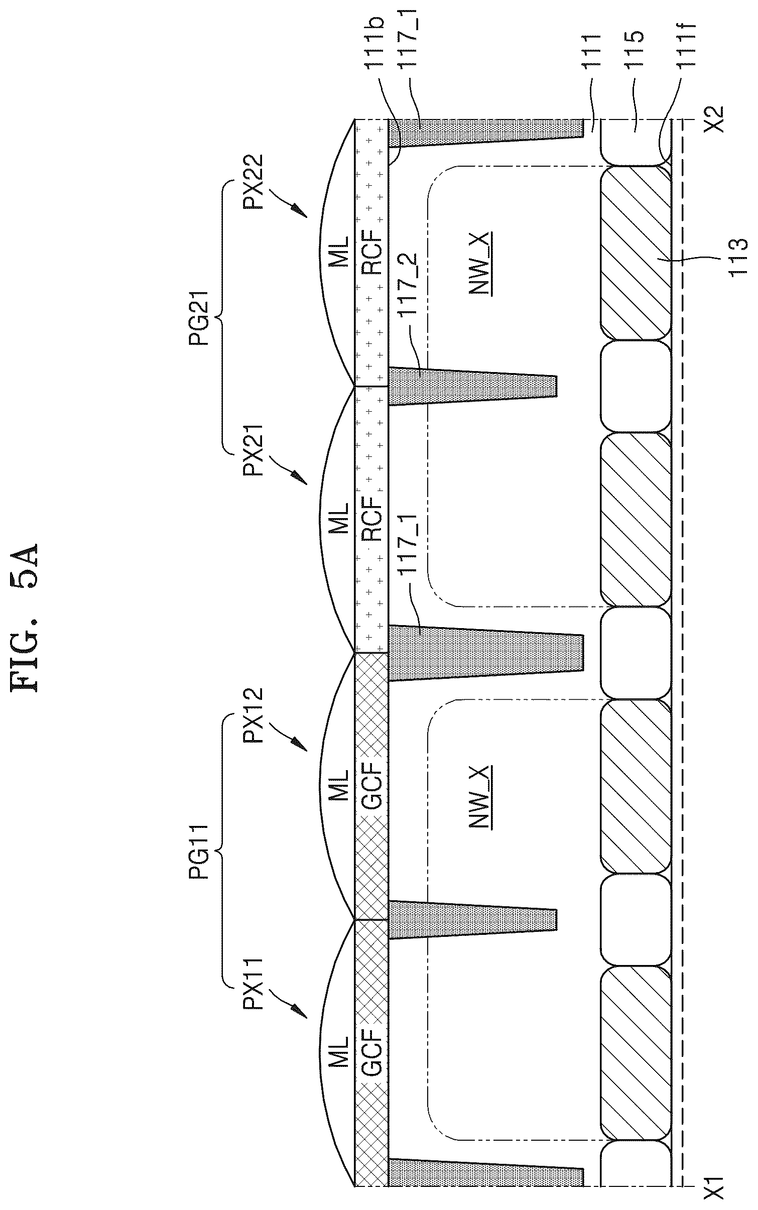 Patent US12328961 Figure 5 – Image sensor including shared pixels