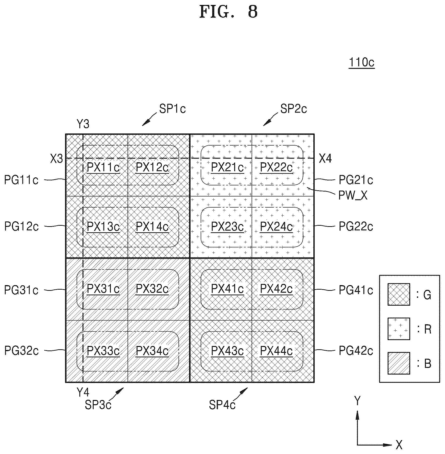 Patent US12328961 Figure 9 – Image sensor including shared pixels