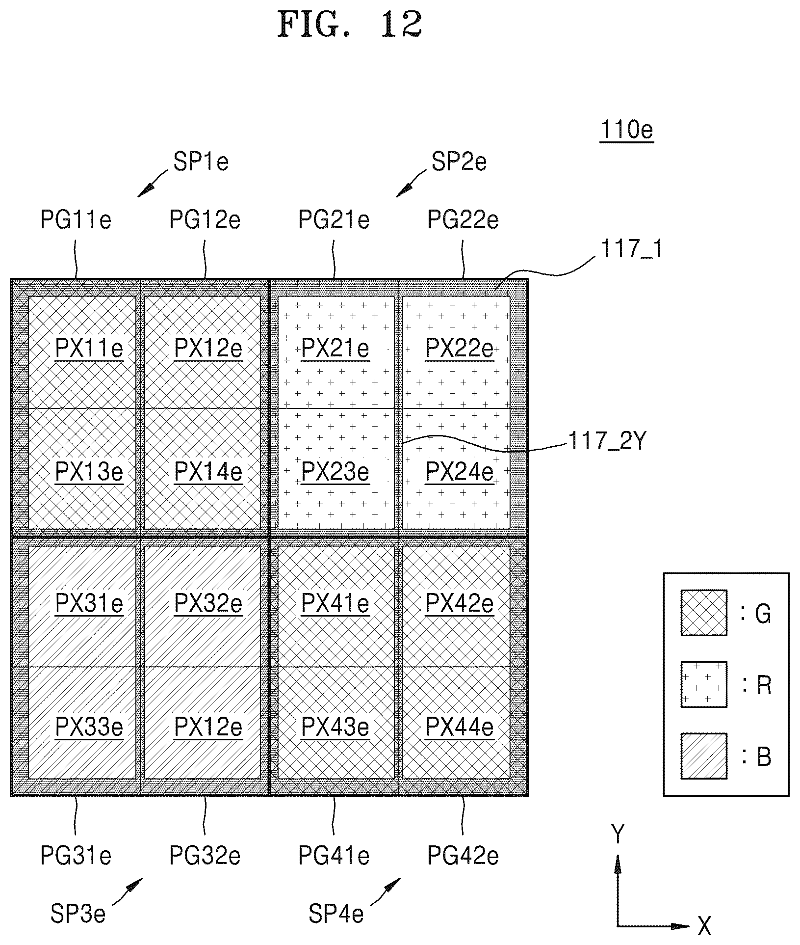 Patent US12328961 Figure 15 – Image sensor including shared pixels