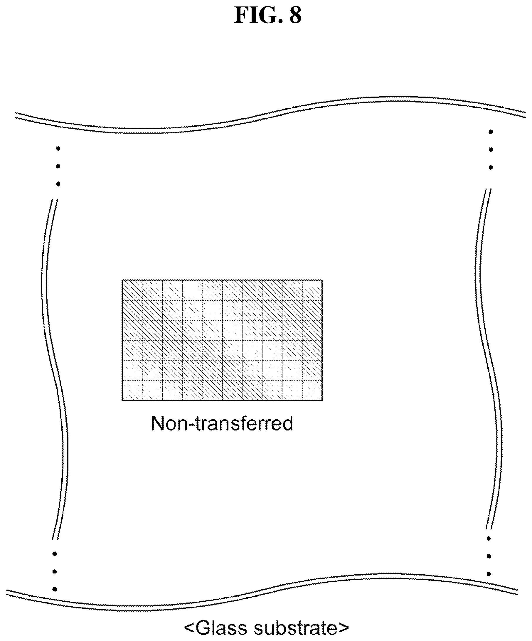Patent US12328971 Figure 8 – Micro LED chip transfer method