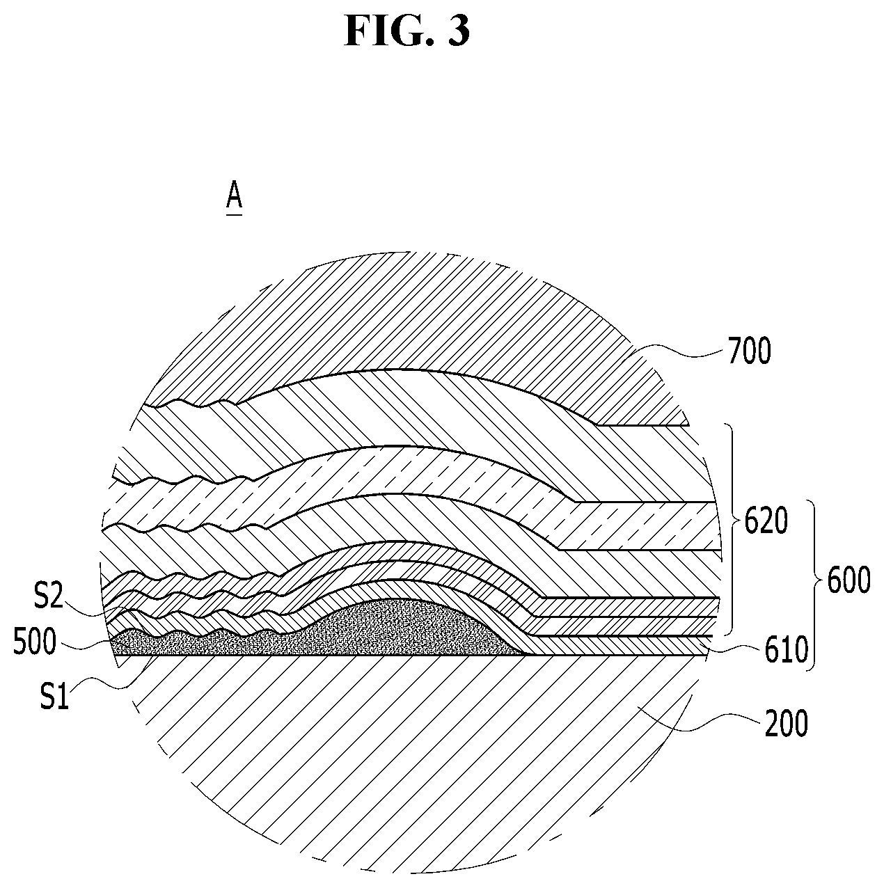 Patent US12328978 Figure 3 – UV LED with electrode with irregular surface