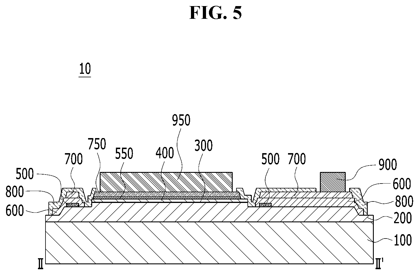 Patent US12328978 Figure 5 – UV LED with electrode with irregular surface
