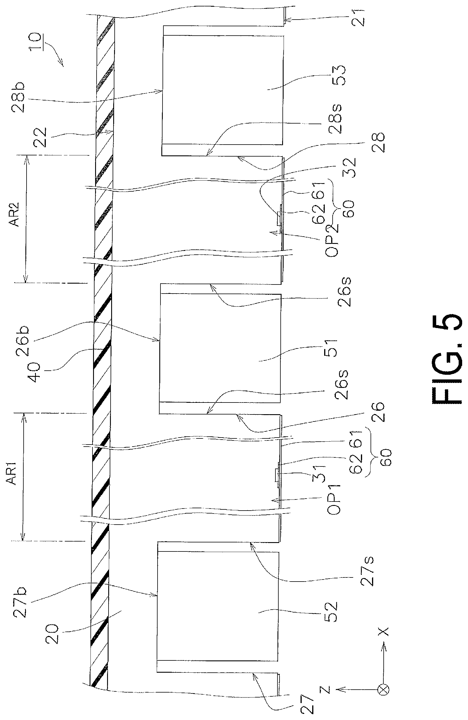 Patent US12328984 Figure 5 – Display device and method for manufacturing display device