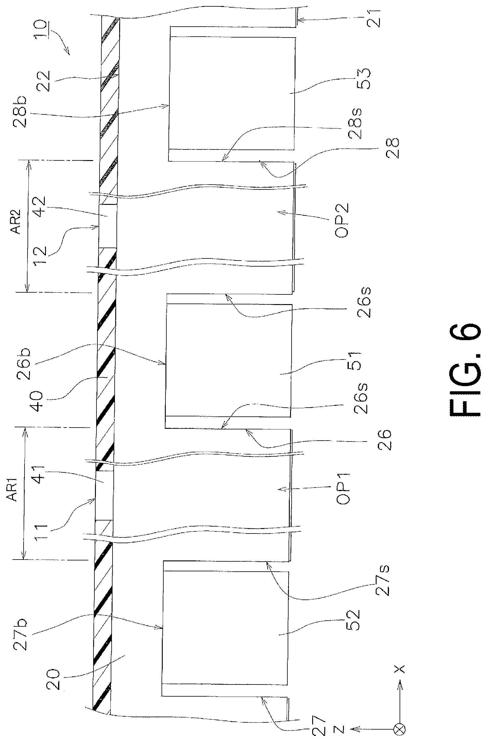 Patent US12328984 Figure 6 – Display device and method for manufacturing display device
