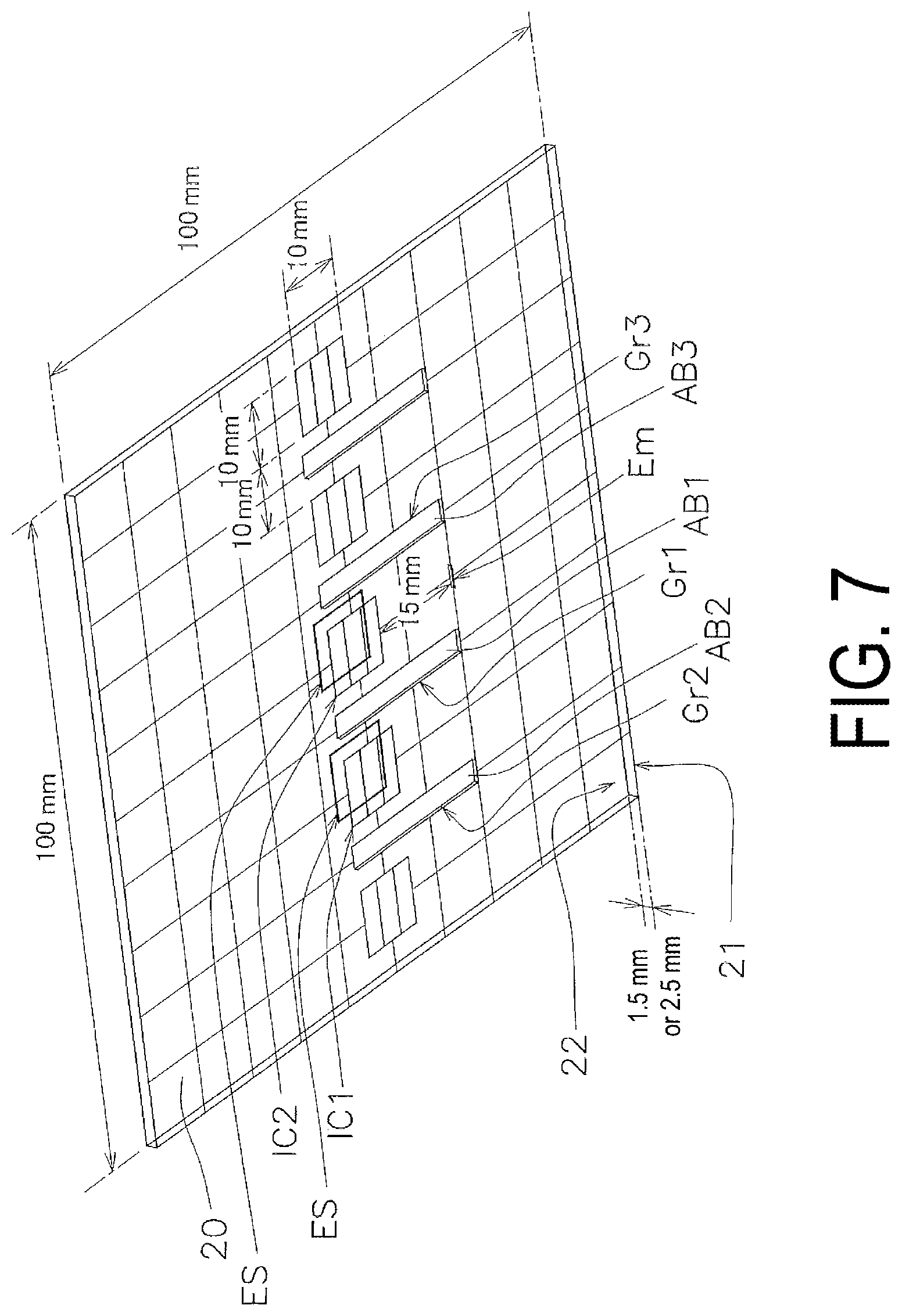 Patent US12328984 Figure 7 – Display device and method for manufacturing display device
