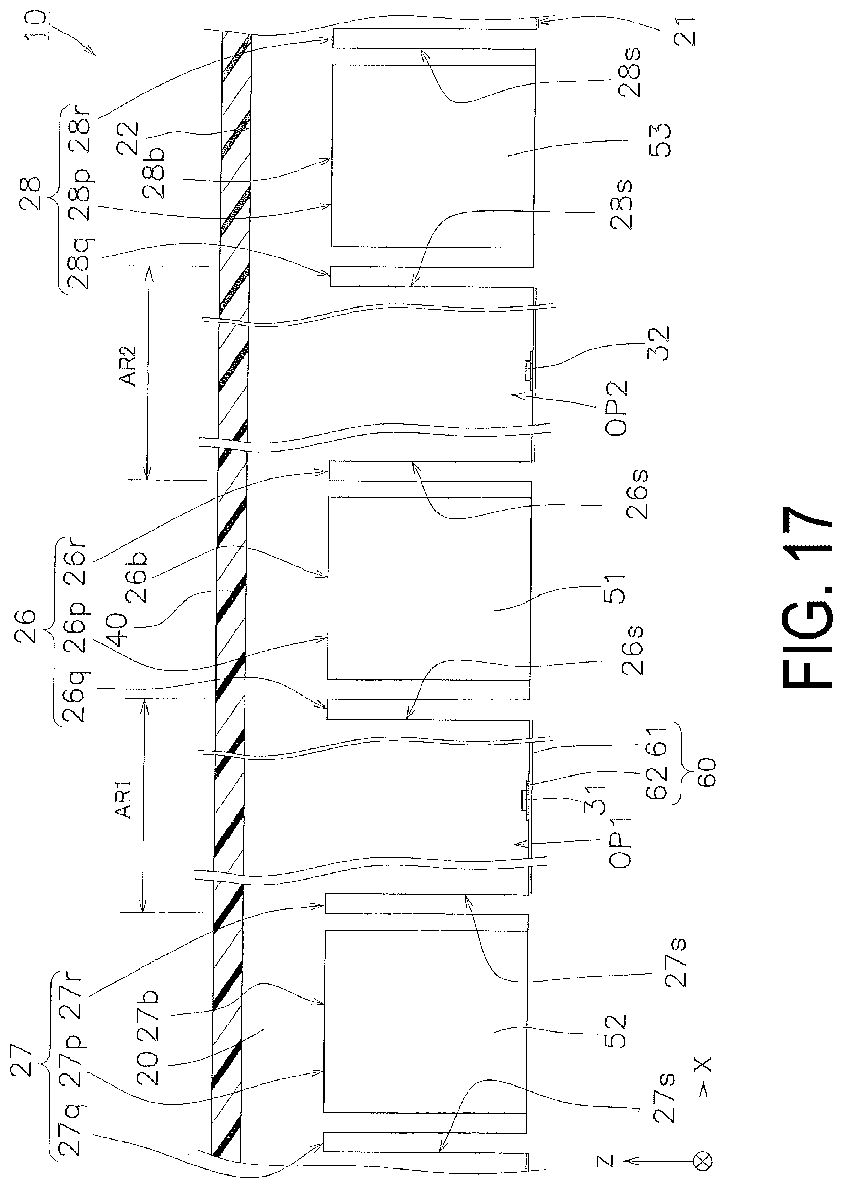 Patent US12328984 Figure 17 – Display device and method for manufacturing display device