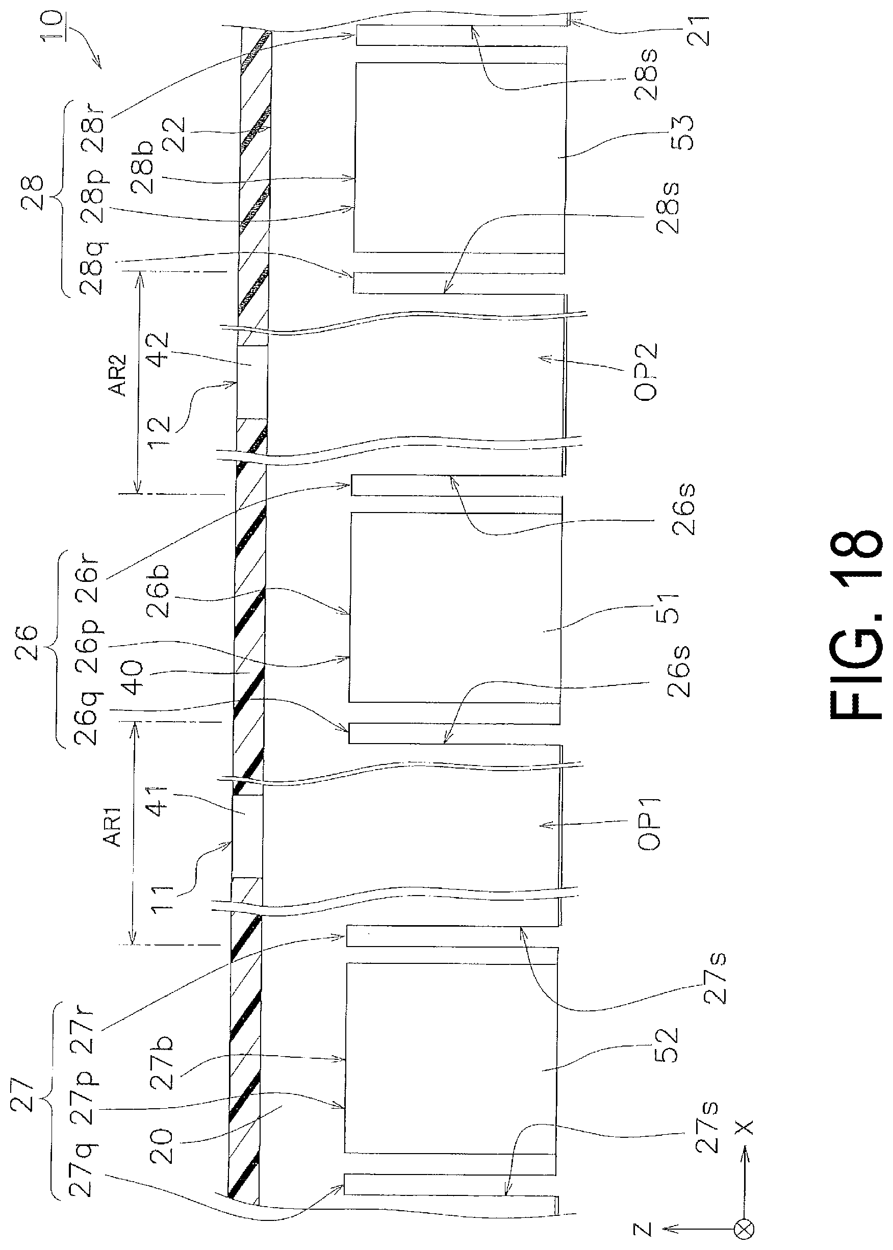 Patent US12328984 Figure 18 – Display device and method for manufacturing display device