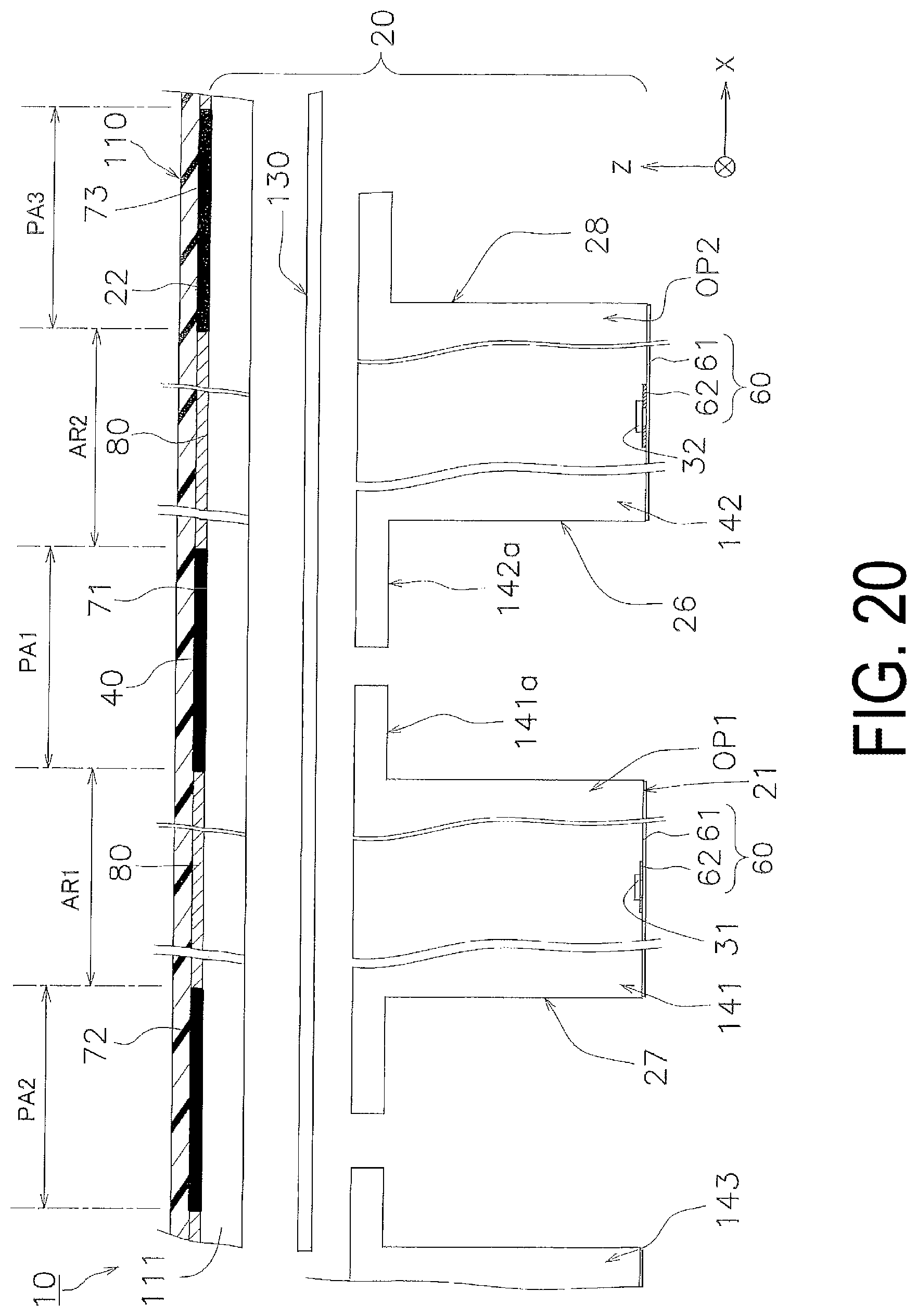 Patent US12328984 Figure 20 – Display device and method for manufacturing display device