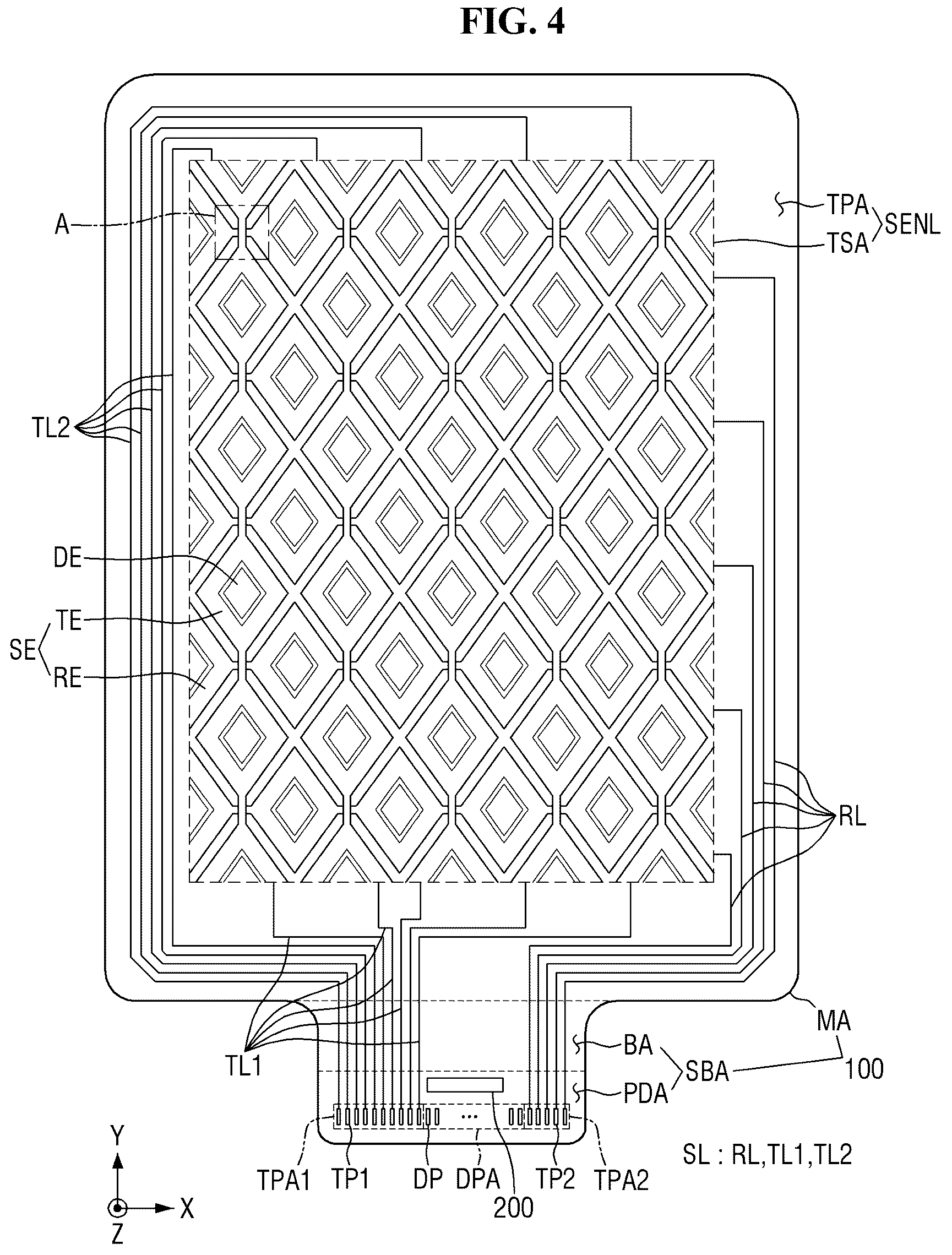 Patent US12328987 Figure 4 – Display device including reflection control layer having UV absorber