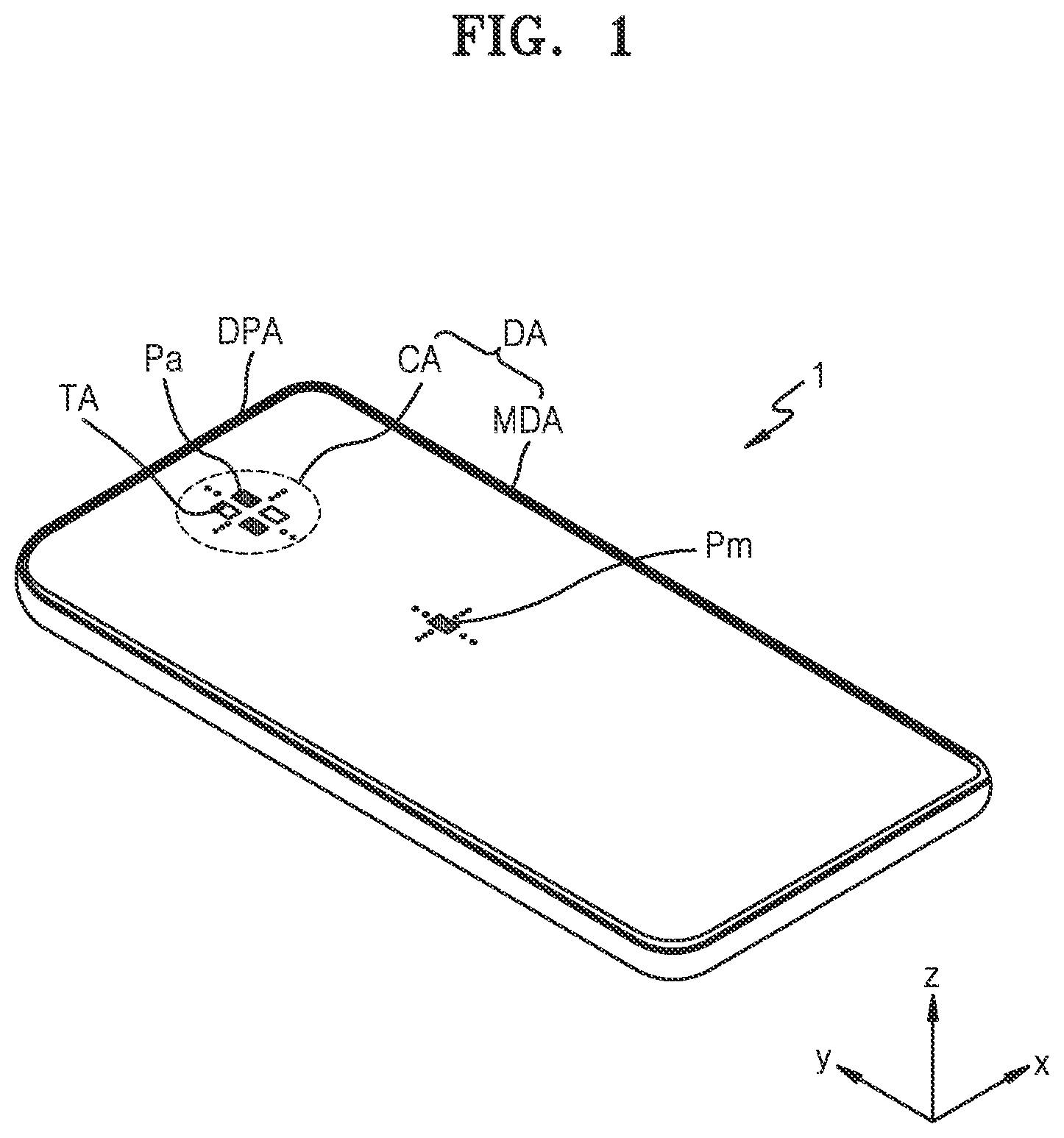 Patent US12328989 Figure 1 – Display panel and display apparatus including the same