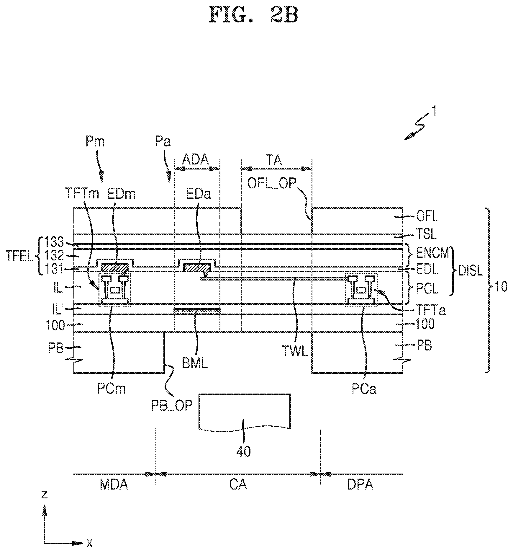 Patent US12328989 Figure 3 – Display panel and display apparatus including the same