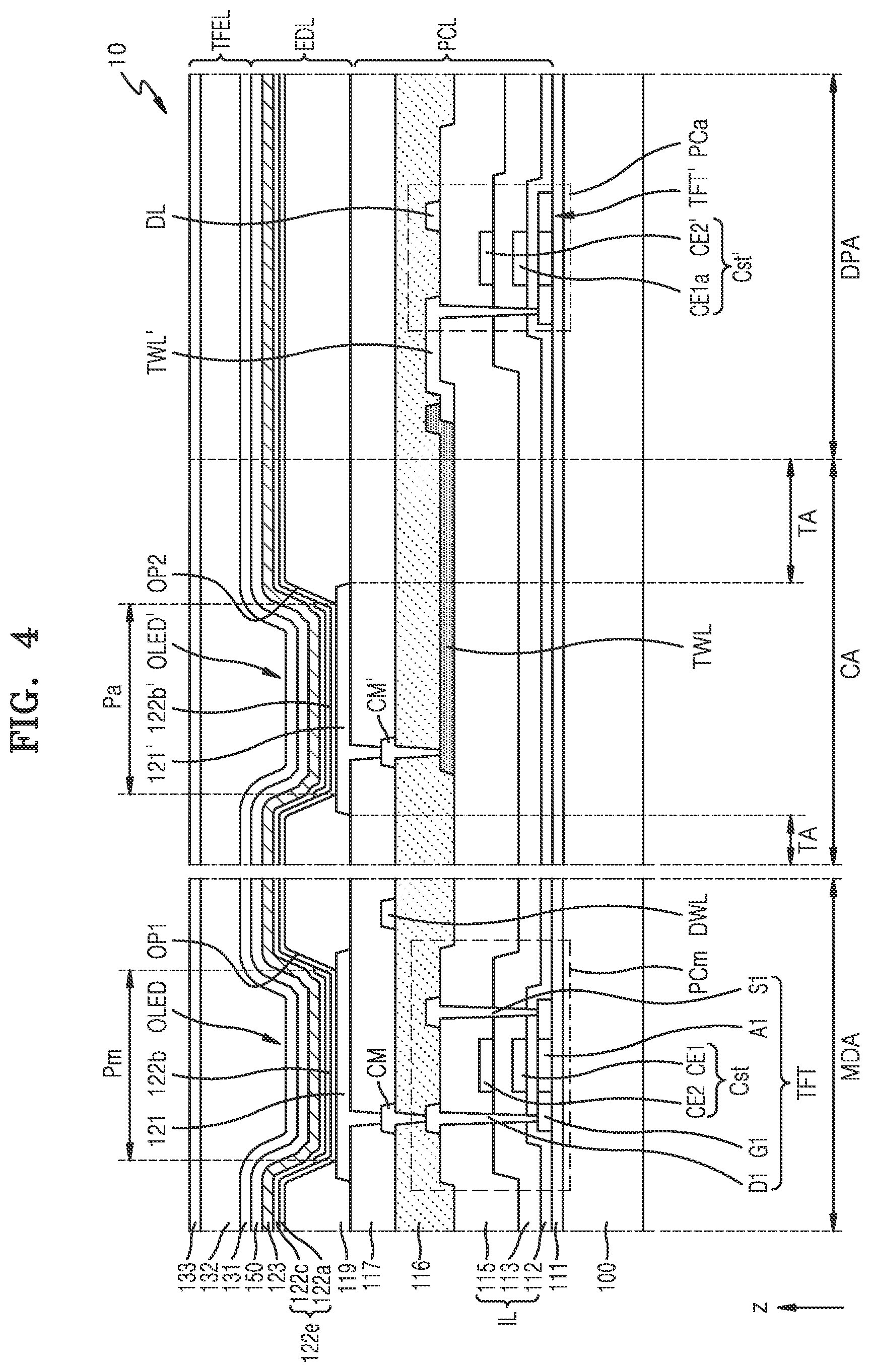 Patent US12328989 Figure 6 – Display panel and display apparatus including the same