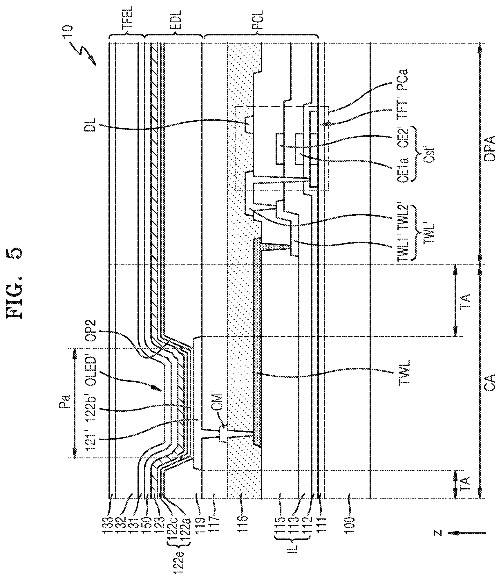 Patent US12328989 Figure 7 – Display panel and display apparatus including the same