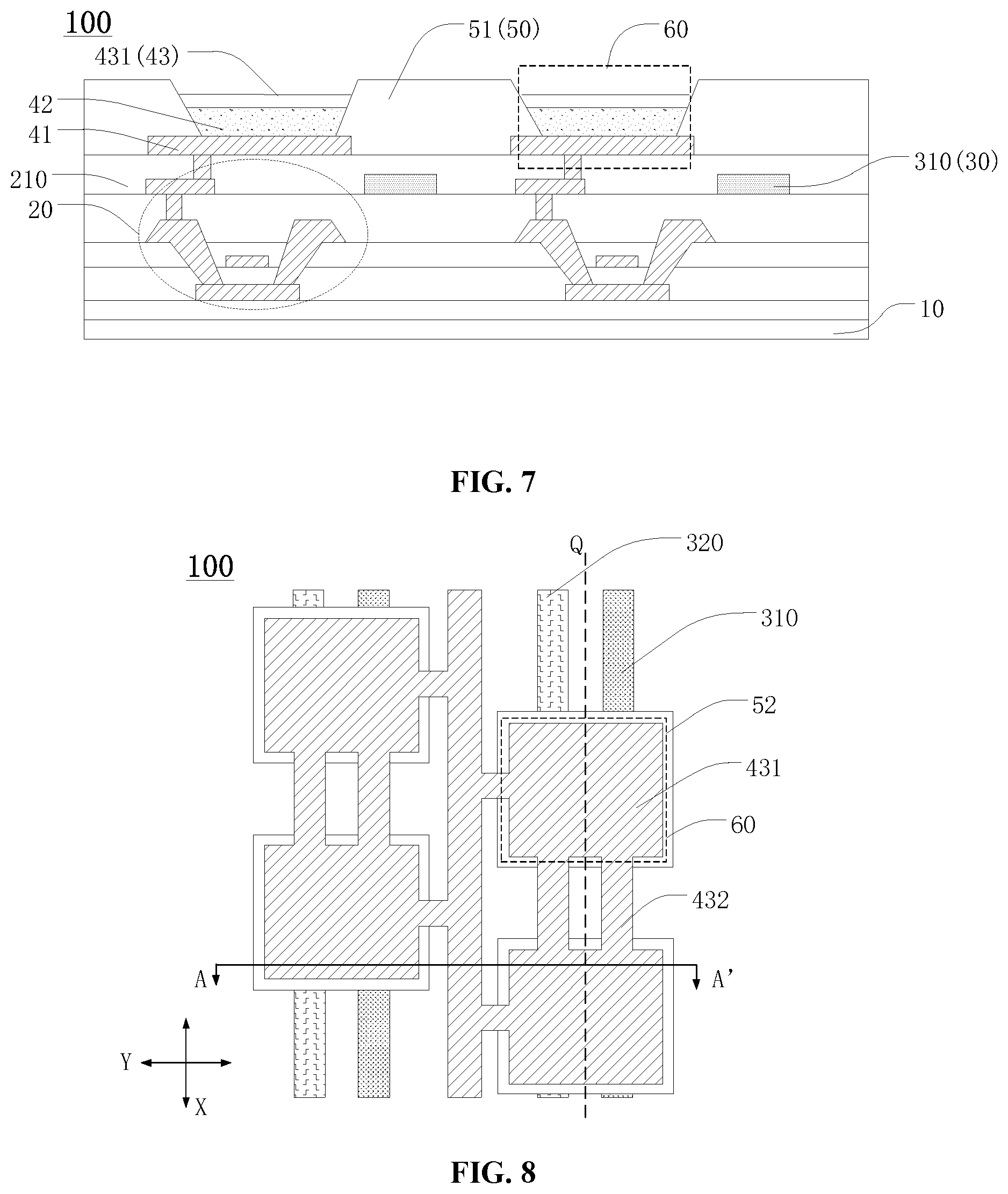 Patent US12328992 Figure 4 – Display panel having reduced reflection area of cathode layer, and display device