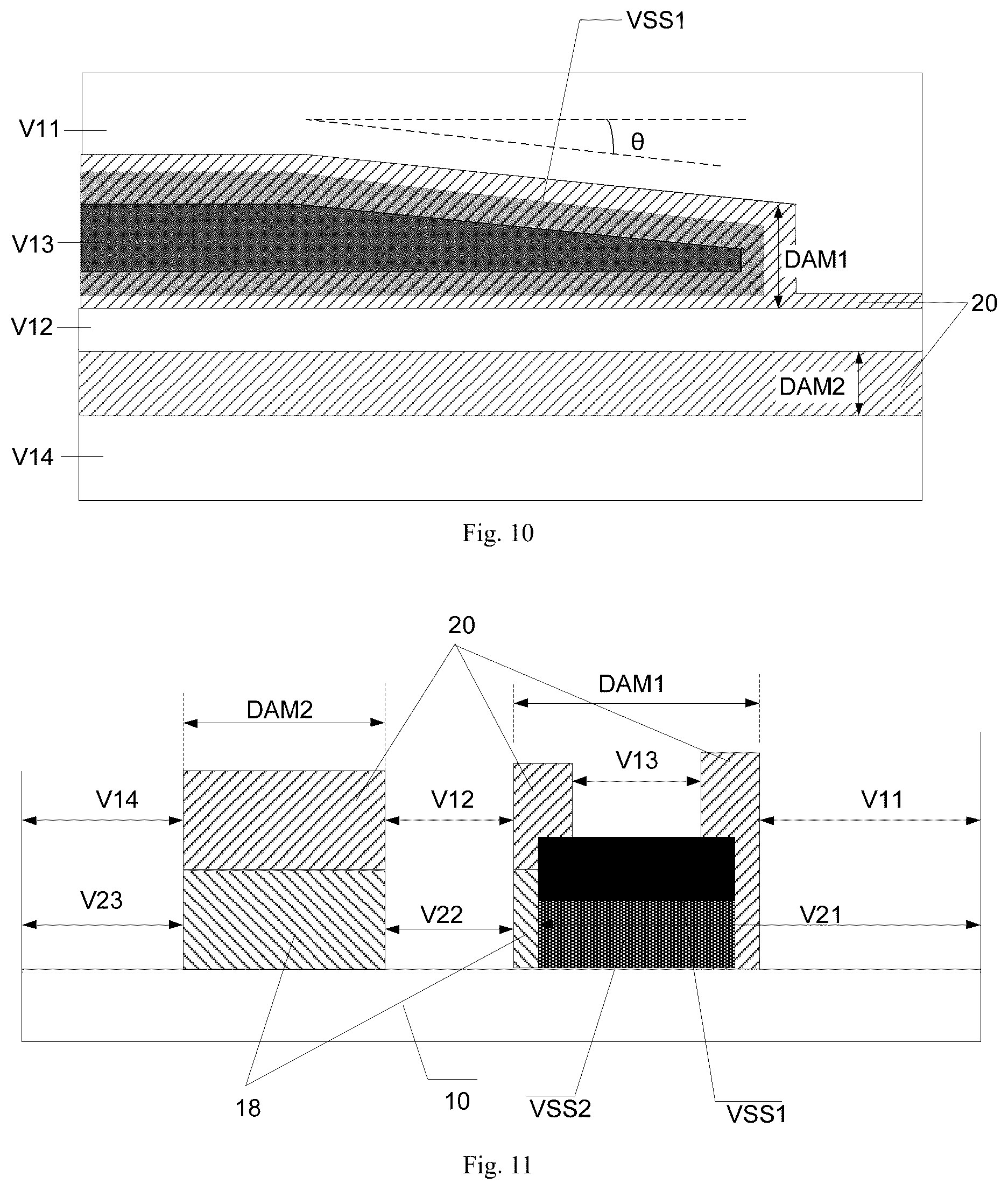 Patent US12328997 Figure 7 – Display panel and display apparatus having arrangement of dam regions
