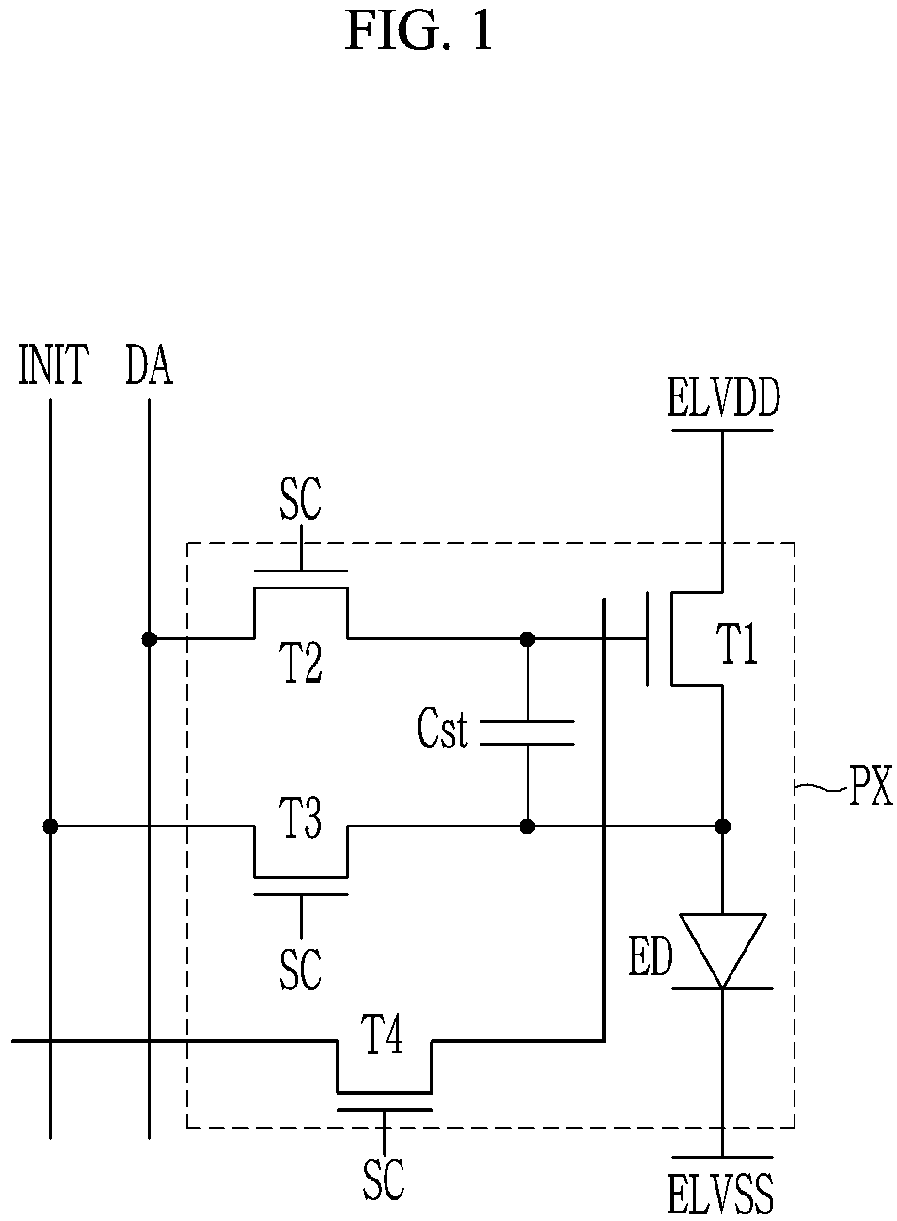 Patent US12328998 Figure 1 – Display device and method for repairing the same
