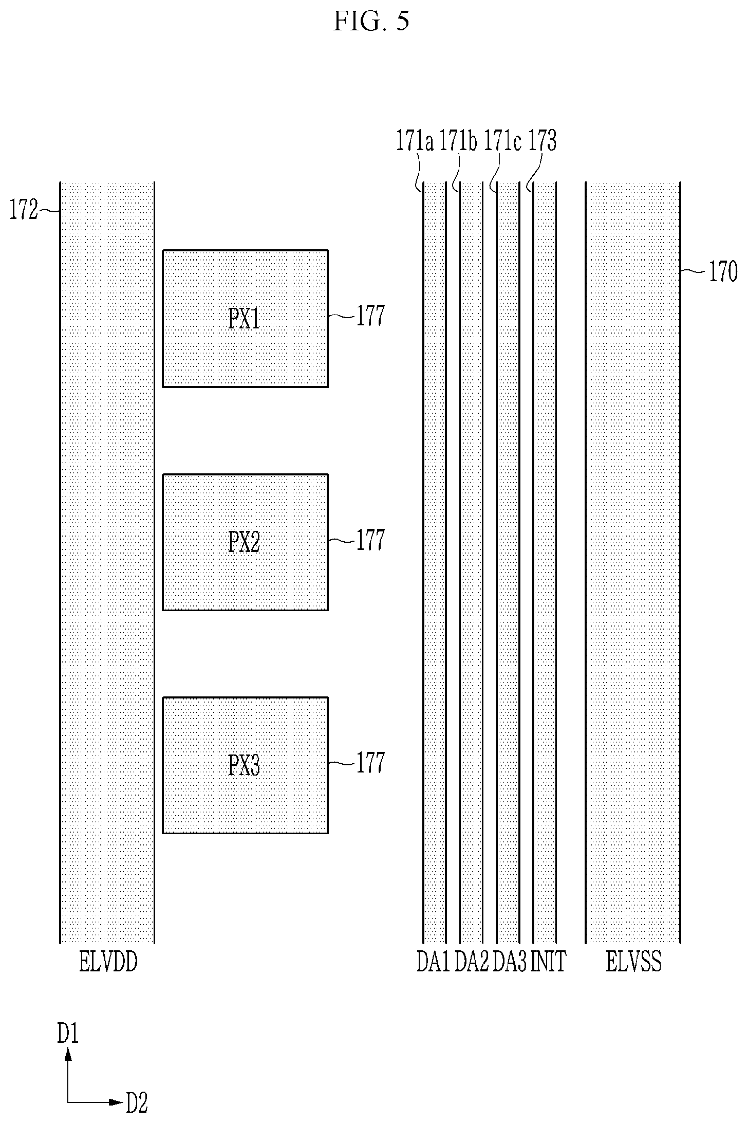 Patent US12328998 Figure 5 – Display device and method for repairing the same
