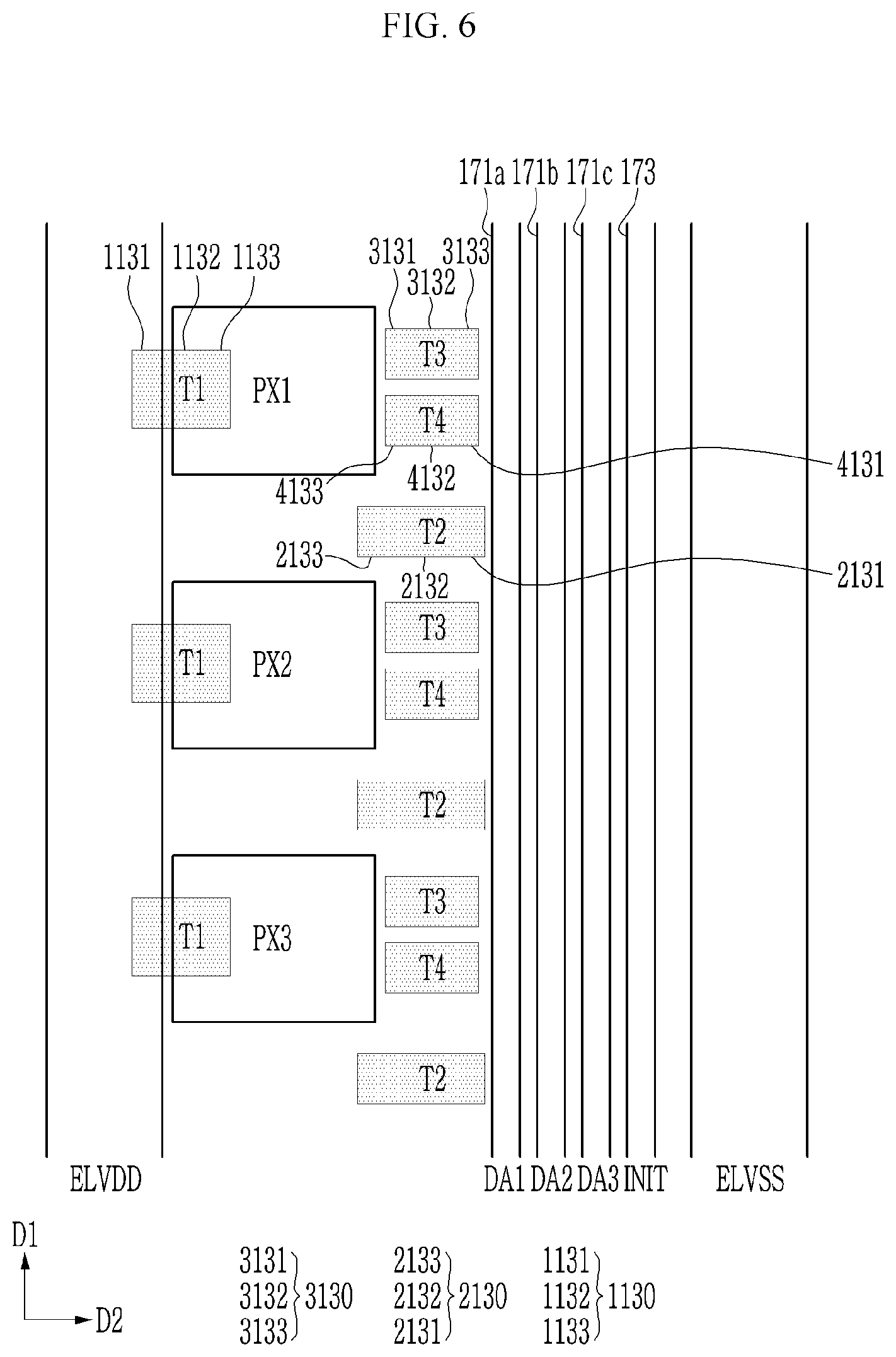 Patent US12328998 Figure 6 – Display device and method for repairing the same